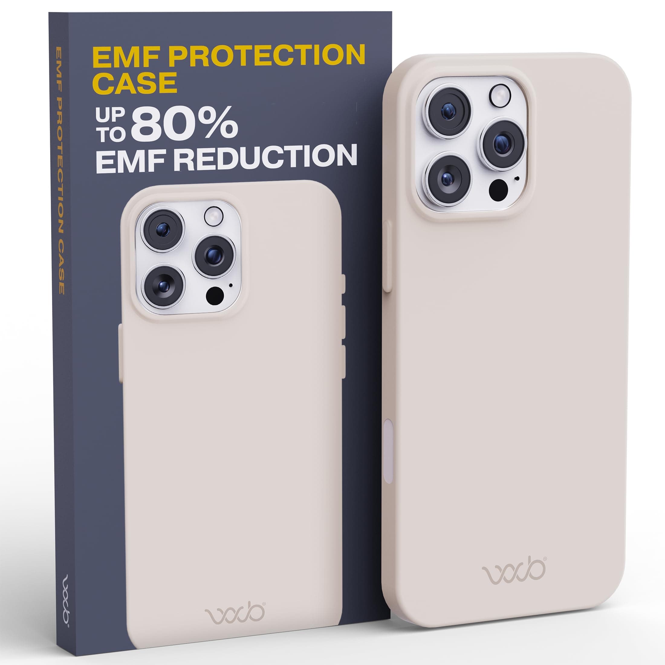 WAVEBLOCK EMF Protection Case for iPhone 16 Pro Max, Stone