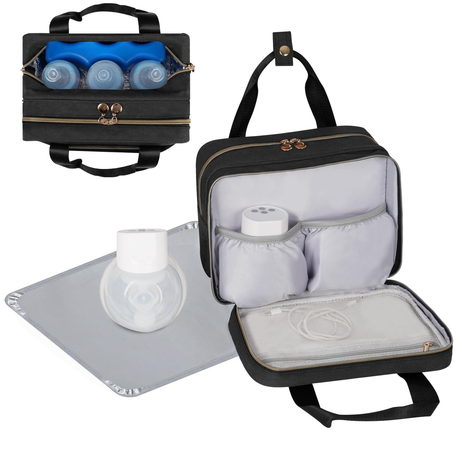 Wearable Breast Pump Bag, Breastmilk Cooler Bag, Pumping Carrying Case