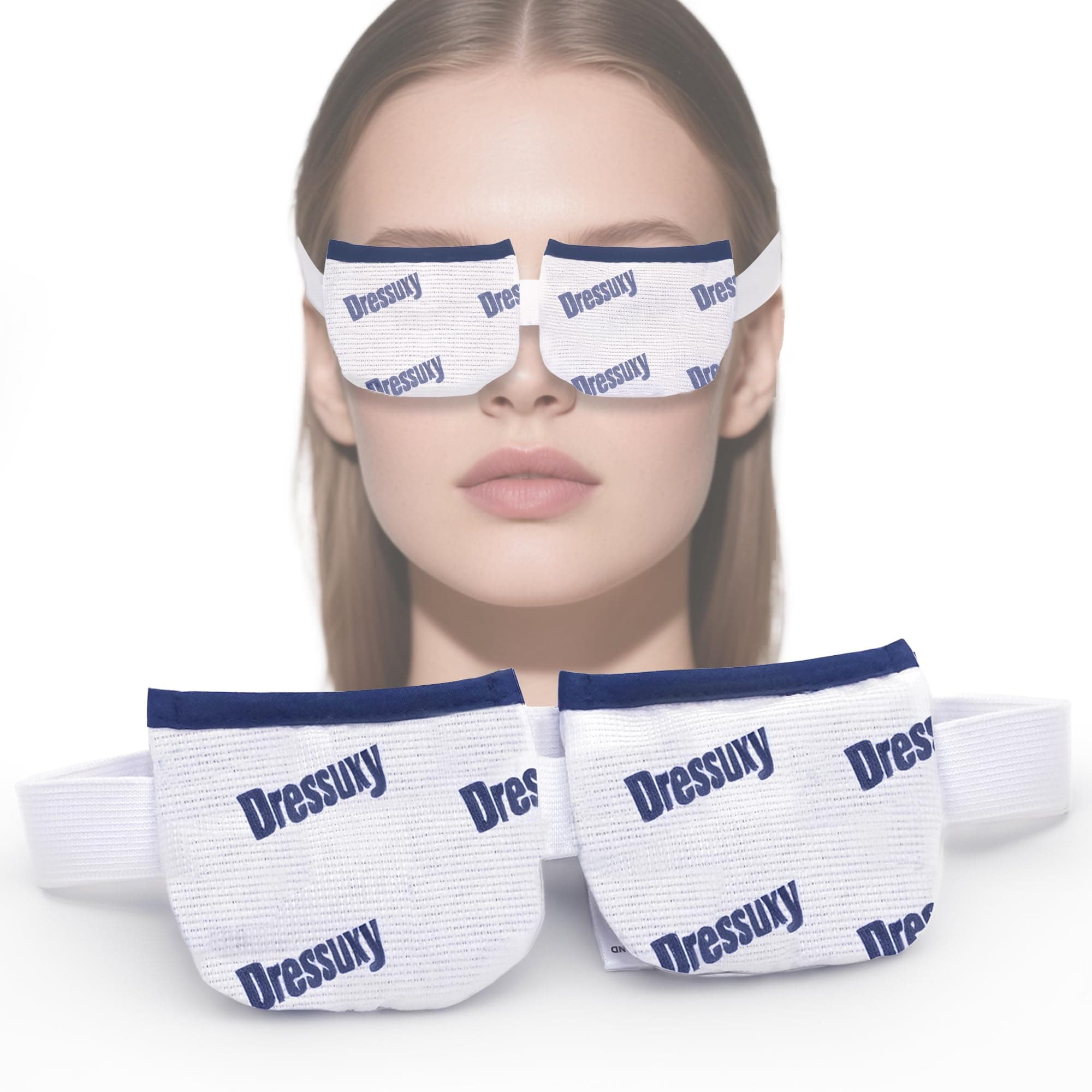 Heated Eye Mask for Dry Eyes with Gentle Steam Heat, White, 1 Pack
