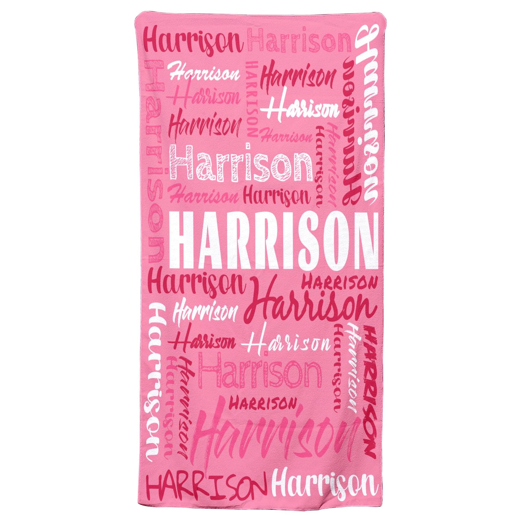 Personalized Beach Towels for Kids Adults, Personalized Custom Kids Baby Girls Boys Beach Towel with Names