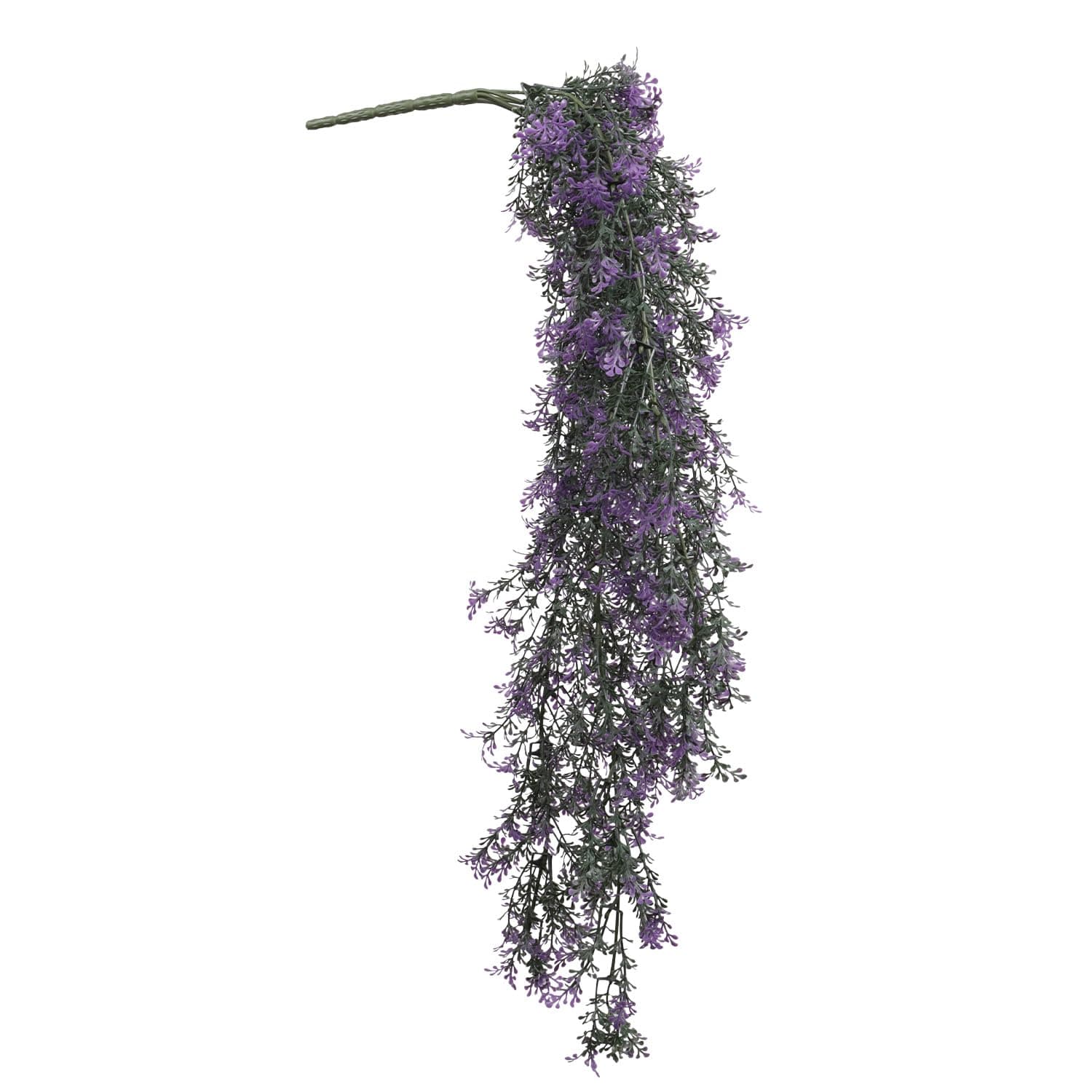 INFRANGE 10 Pieces Artificial Plant Faux Greenery Hanging Plants for Home Outdoor Indoor Wall Wedding Party Décor (Dark Green Purple)