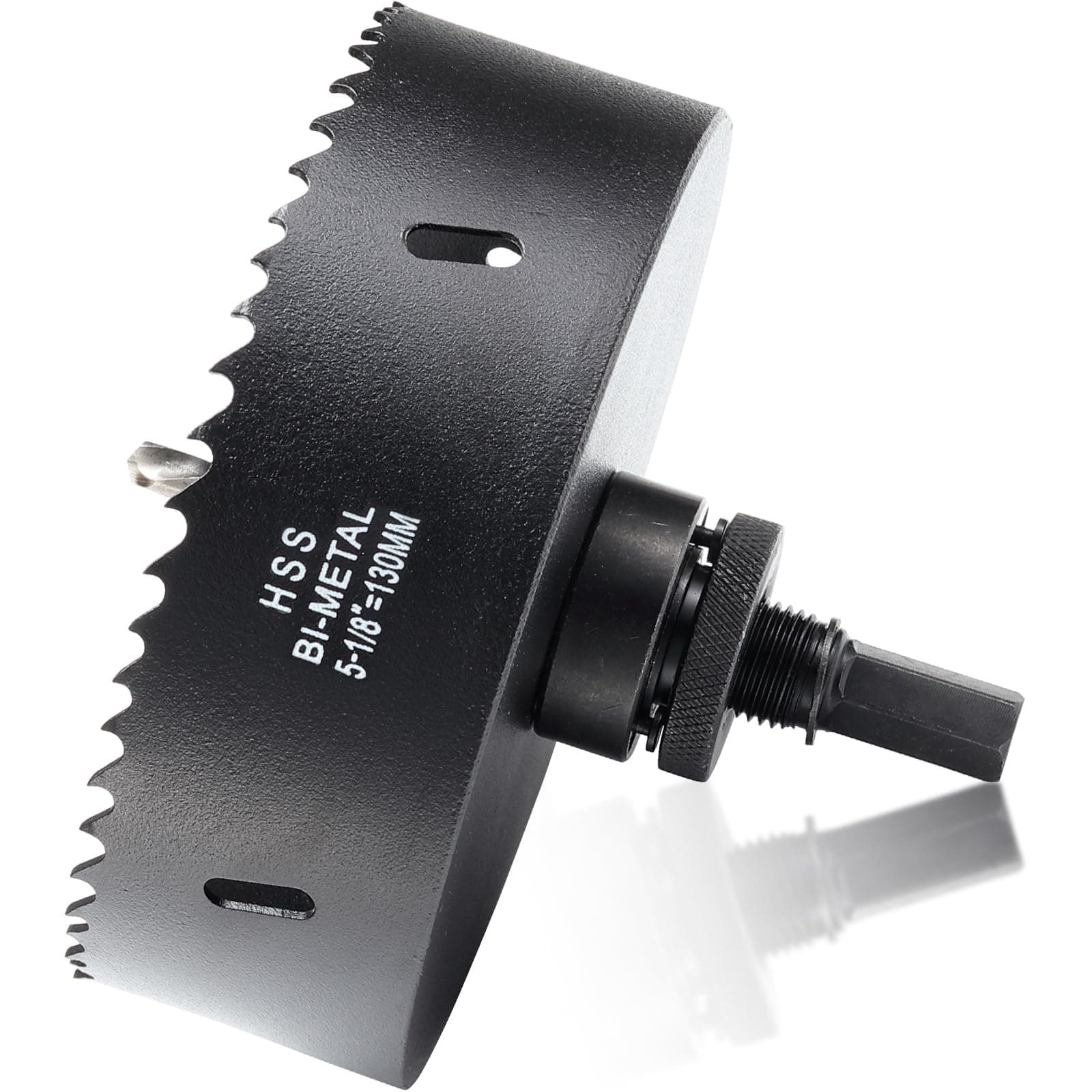 ITOOLFIRM 5 1/8 inch Hole Saw Drill Bit for Metal and Wood, M42 Bi-Metal Hole Cutter with 1.5” Cutting Depth for Drywall, Ceiling, Aluminium Alloy, Sheet Iron and Steel Frame