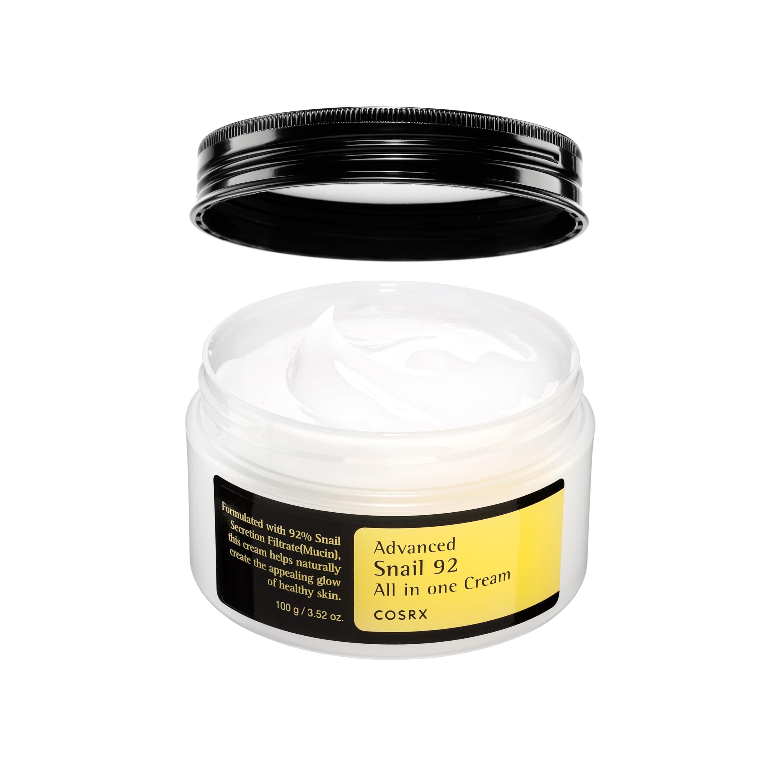 COSRX Advanced Snail 92 All in One Repair Cream, 100g | Snail Secretion Filtrate 92% for Moisturizing | Korean Skin Care