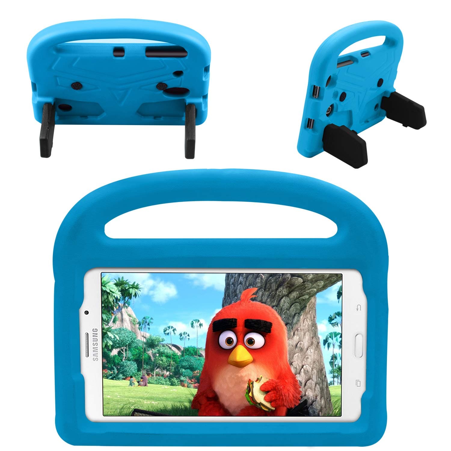 Kids Case for Samsung Galaxy Tab E 8.0" T377A T377V T377P, Lightweight Shockproof Kid-Proof Cover with Handle Stand for Samsung Galaxy Tab E 8.0" T377A T377V T377P (Blue)