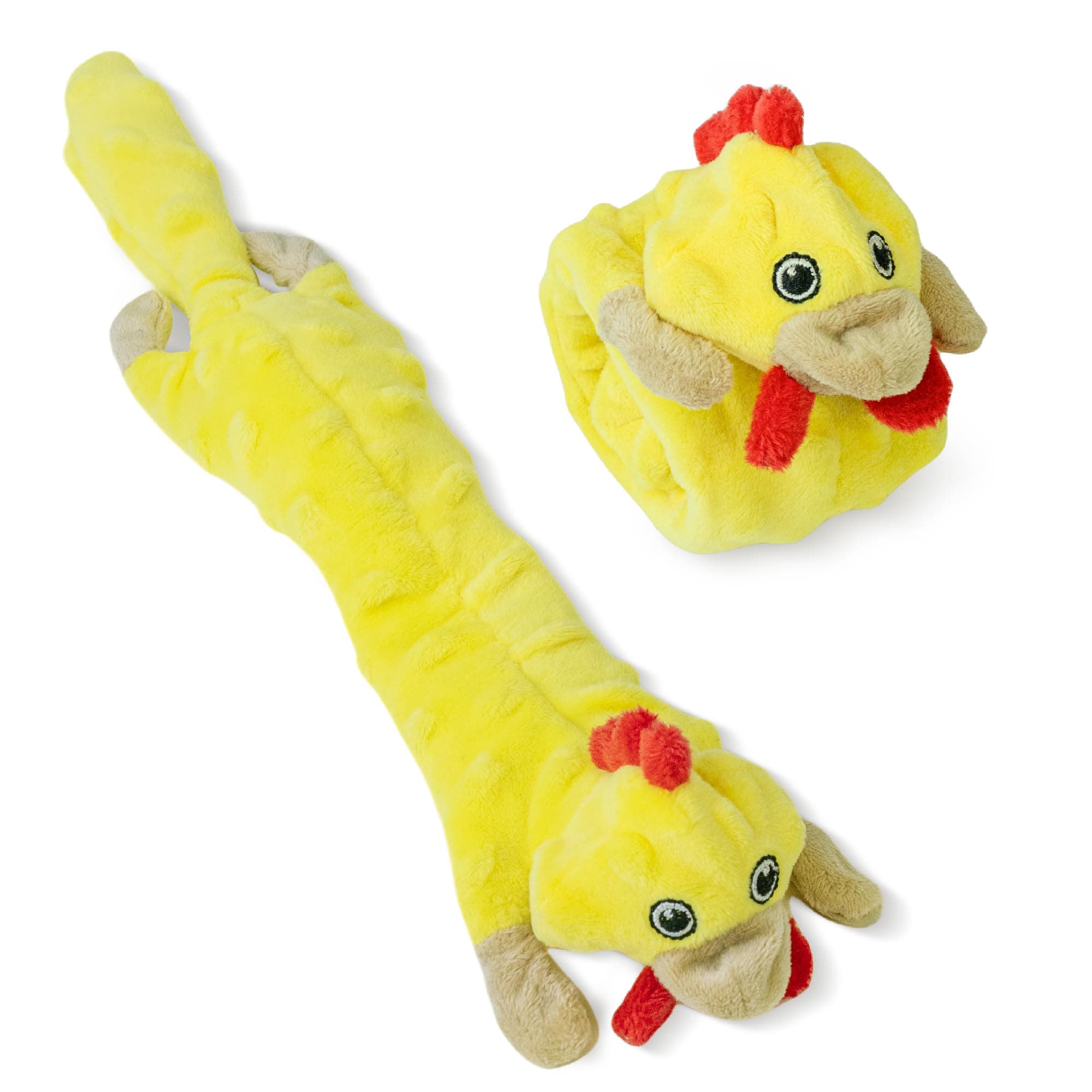 SHARLOVY Dog Squeaky Toys -Chicken Crinkle Dog Toy, Bubble Plush Pet Toys Puppy Teething Toys No Stuffing Animals Dog Toy Doggies Toys Dog Chew Toy for Large Dogs