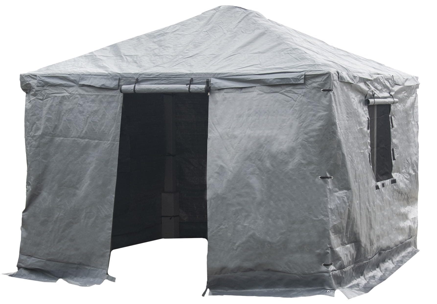 Sojag Winter Cover for Gazebos, Waterproof 10' x 12' Gazebo Accessory with Roll-Up Door, and Vented Panels, All-Season Outdoor Storage