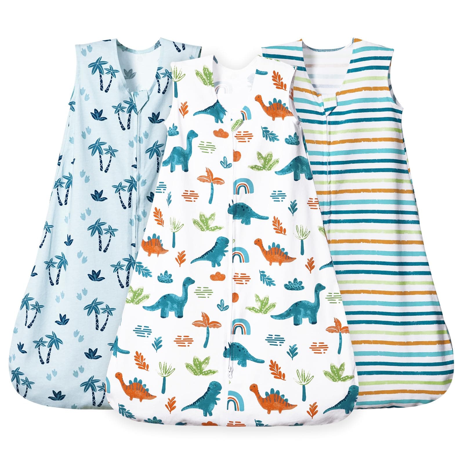 david's kids 3 Pack Cotton Baby Sleep Sack Small Size Dinosaur US