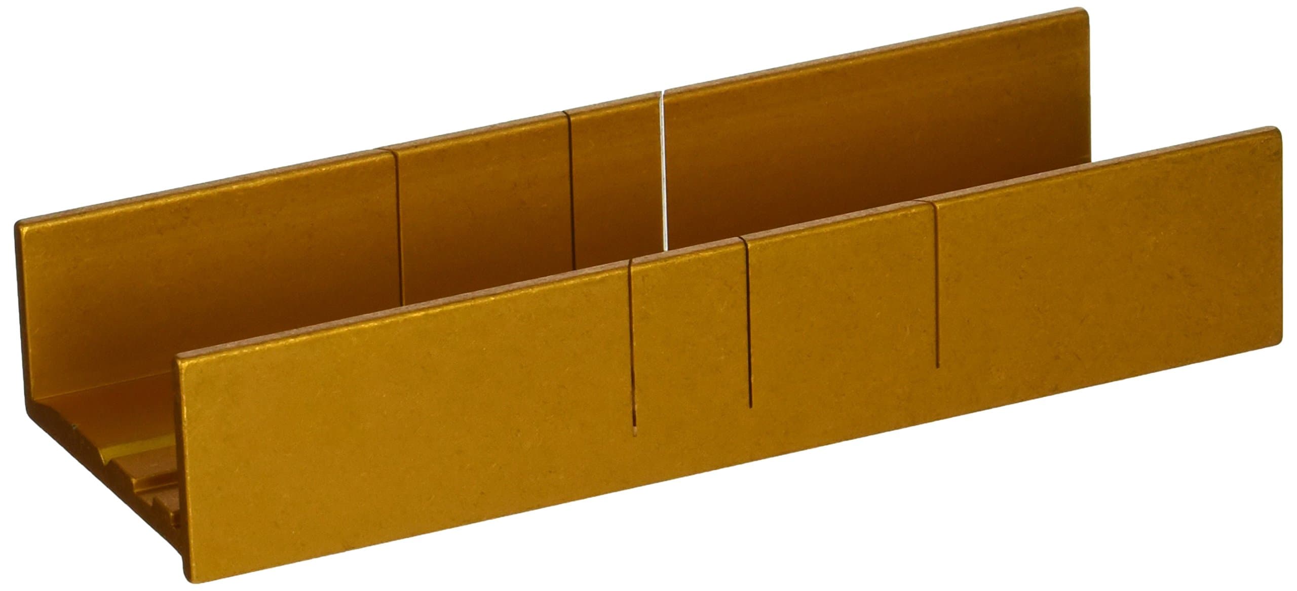 Zona 37-240 Aluminum Thin Slot Miter Box, Slot Size .014-Inch, Slot Angles 30, 45, 90