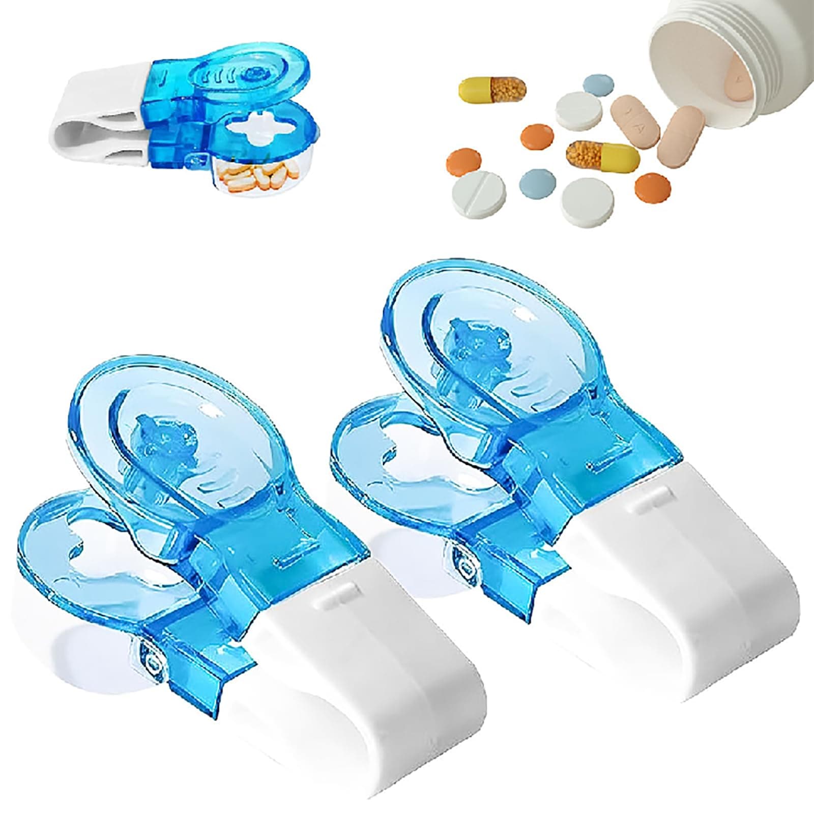 Pill Popper, 2025 Portable Pill Taker Remover Pill Extractor Tool Pill Popper Tool Blister Pack Opener Popper Assistance Tool Portable Pill Taker Household Gadgets for The Elderly, Disabled (2Pack)
