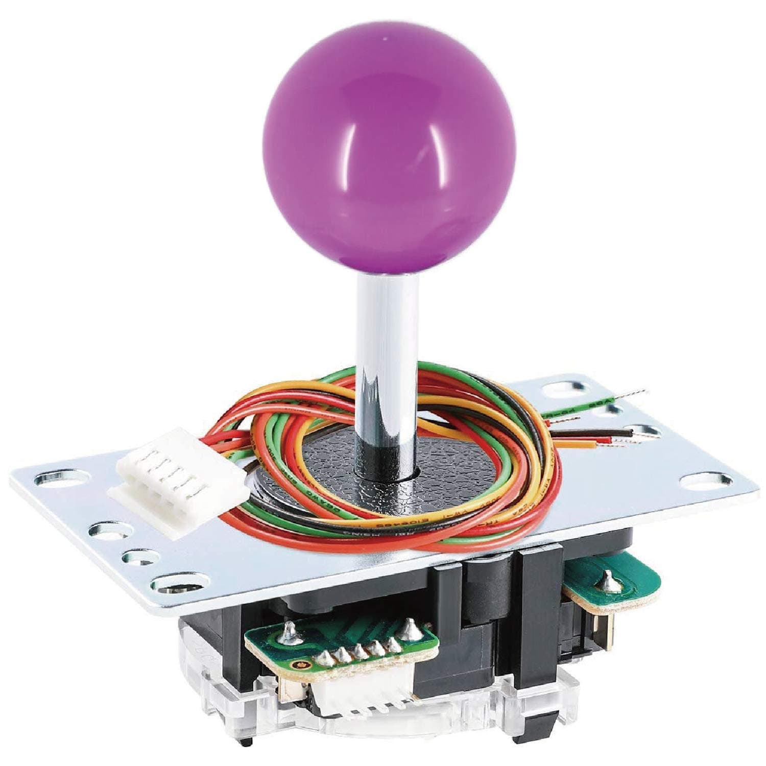 SANWA JLF-TP-8YT Joystick Purple Original - for Arcade Jamma Game 4 & 8 Way Adjustable, Compatible with Catz Mad SF4 Tournament Joystick (Purple Ball Top), Use for Arcade Game Machine Cabinet S@NWA