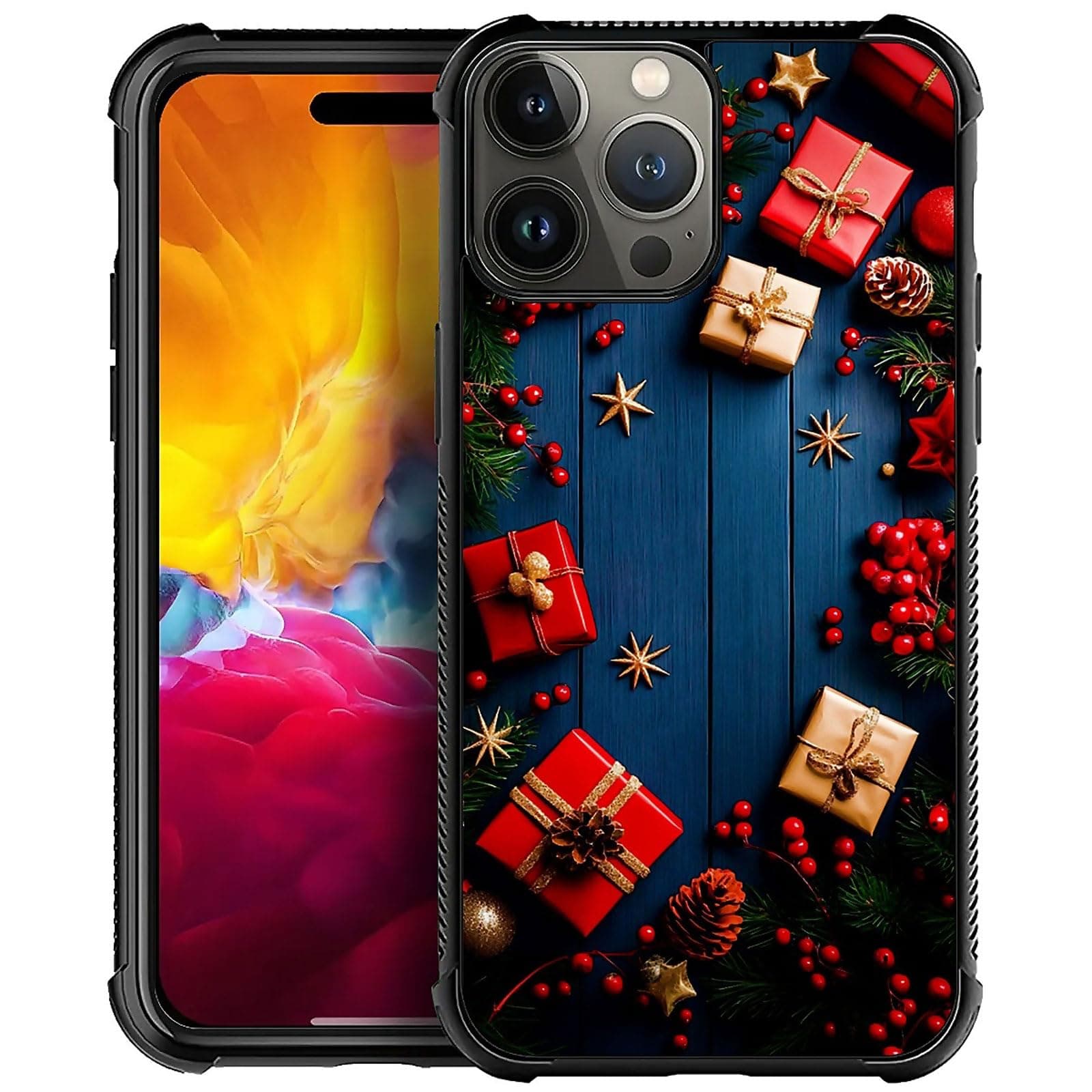 XUANWENPA for iPhone 16 Pro Case,The Black Shell Design is Bright,Anti Drop and Dust-Proof,Exquisite Box.