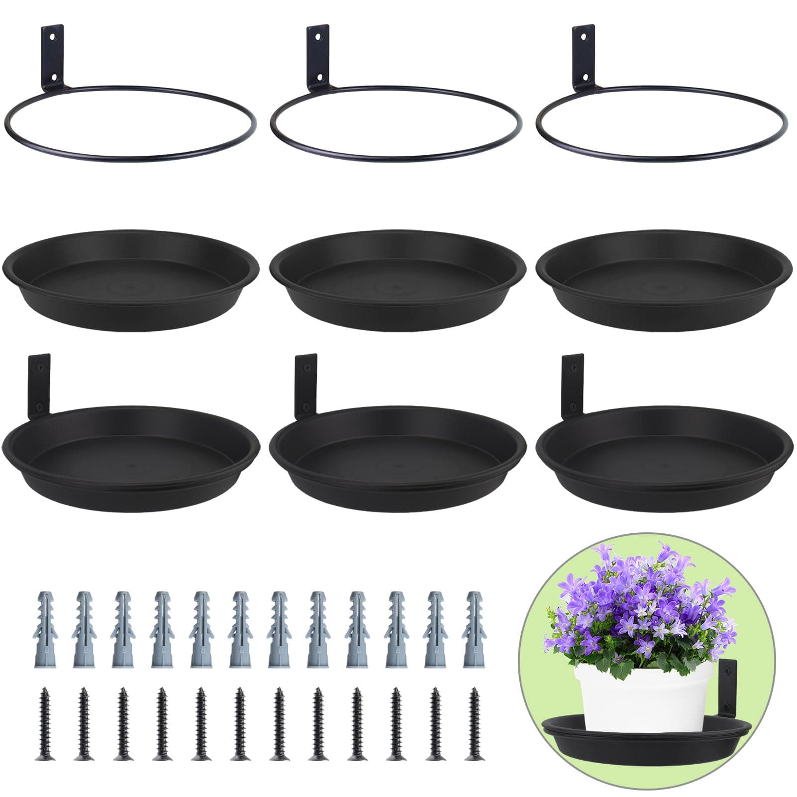 FAHAWEL Wall Mount Plant Holder