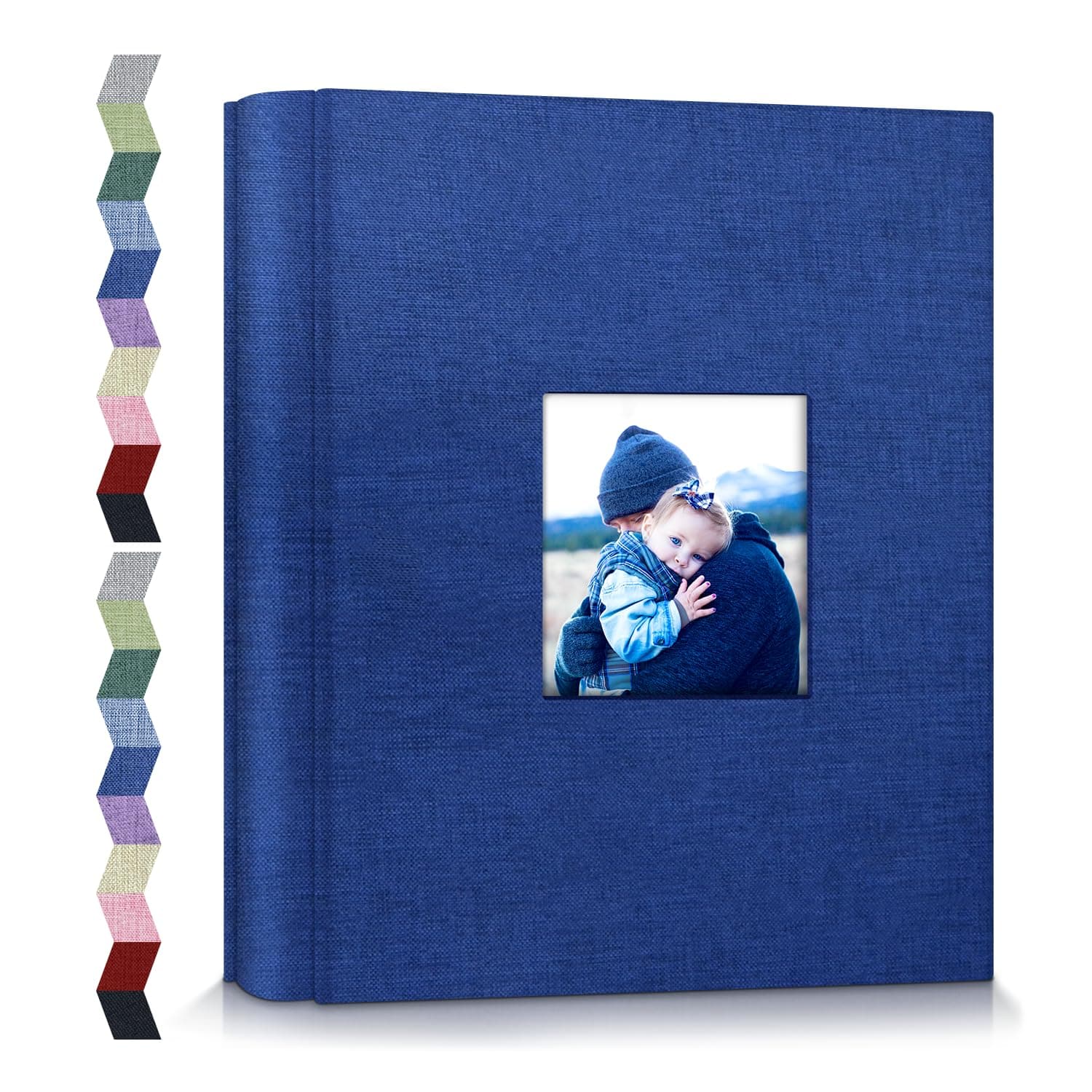 Popotop Photo Album 4x6-600 Photos Photo Books with 600 Horizontal and Vertical Pockets,Linen Cover Albums for Family Wedding Anniversary Baby Vacation Pictures