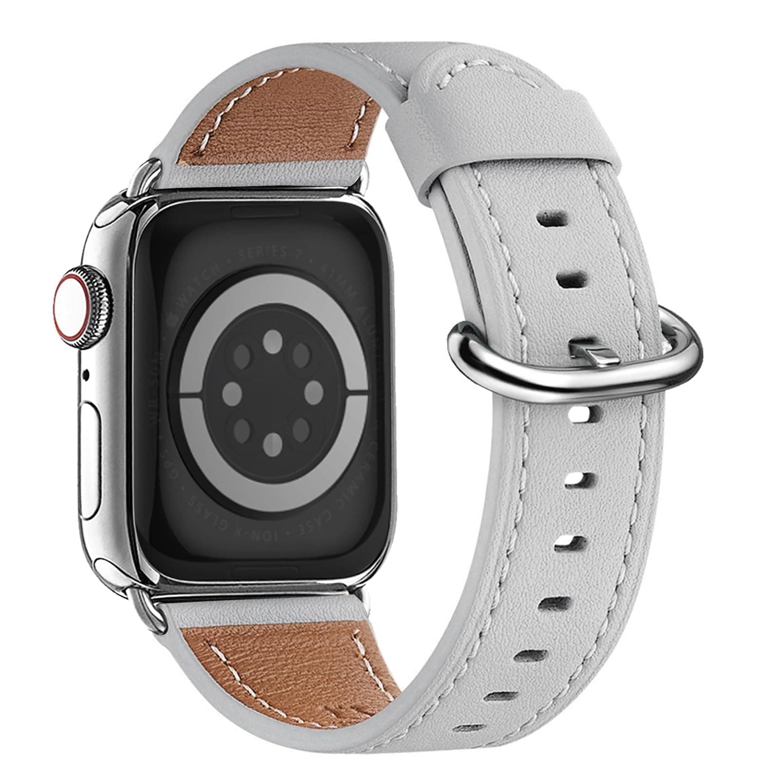 WFEAGL Leather Band Compatible with Apple Watch Strap iWatch Bracelet Soft