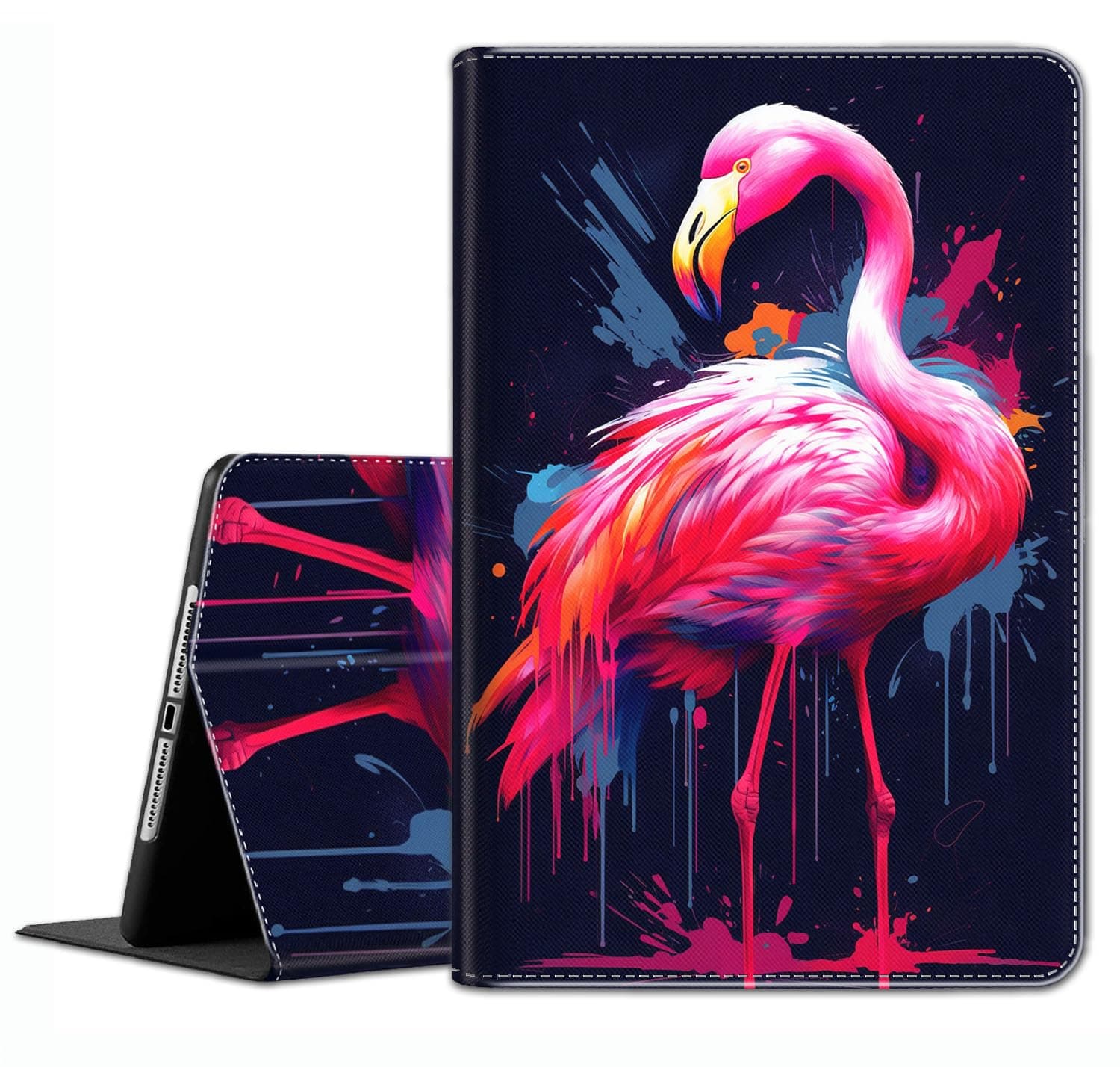 Case for Galaxy Tab A7 10.4 Inch 2022/2020 (SM-T509 T500 T503 T505 T507) - Slim Fit Standing Cover with Auto Sleep/Wake for Samsung Galaxy Tab A7 10.4 Inch,Watercolor Pink Flamingo