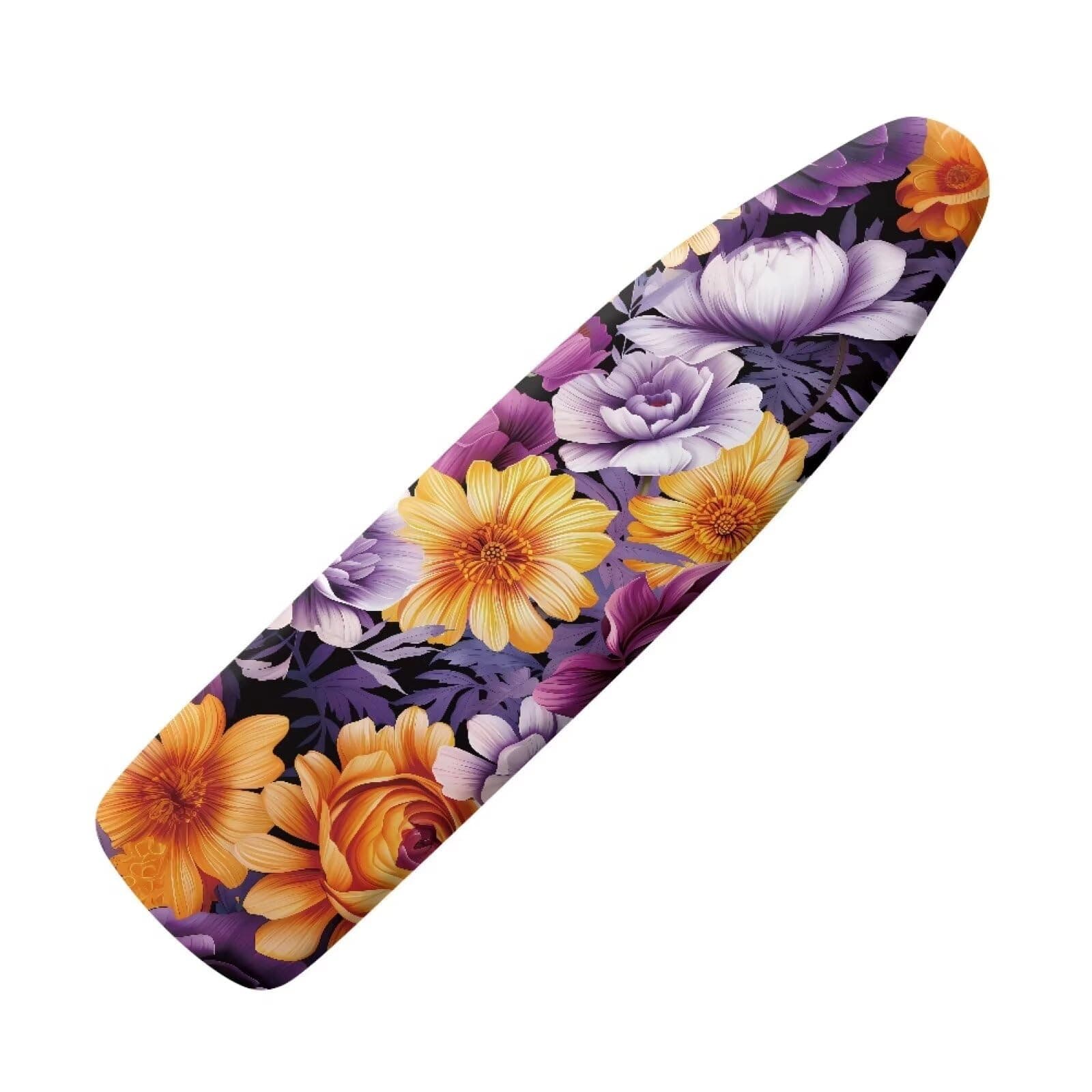 Flashideas Purple Flower Ironing Board Cover and Pad 15 x 54 Heavy Duty Iron Board Covers Standard Size Padding Decorative Covers for Most Iron Boards Ironing Pad Cover