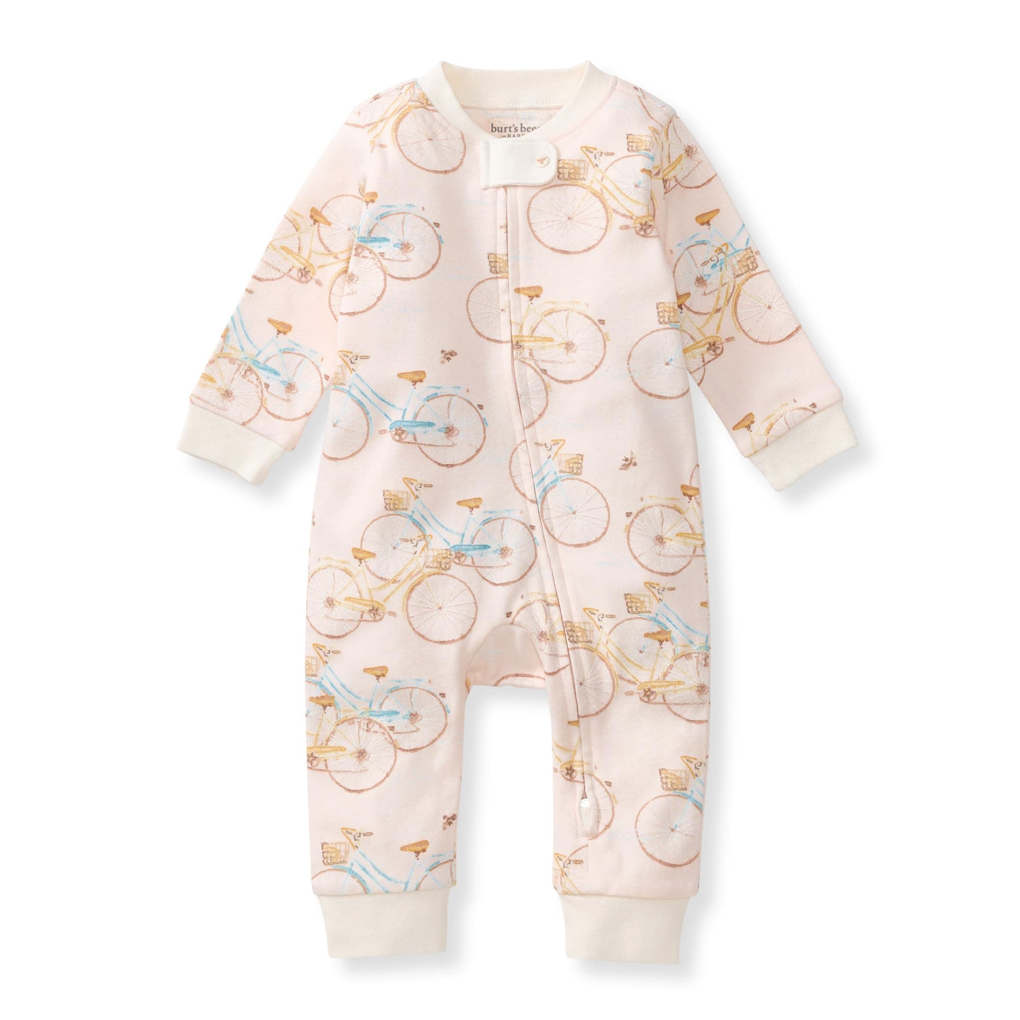 Burt's Bees Baby Girls Footless One-piece Pajamas, Sleep and Play Loose Fit, 100% Organic Cotton, Sizes NB to 6-9 Months
