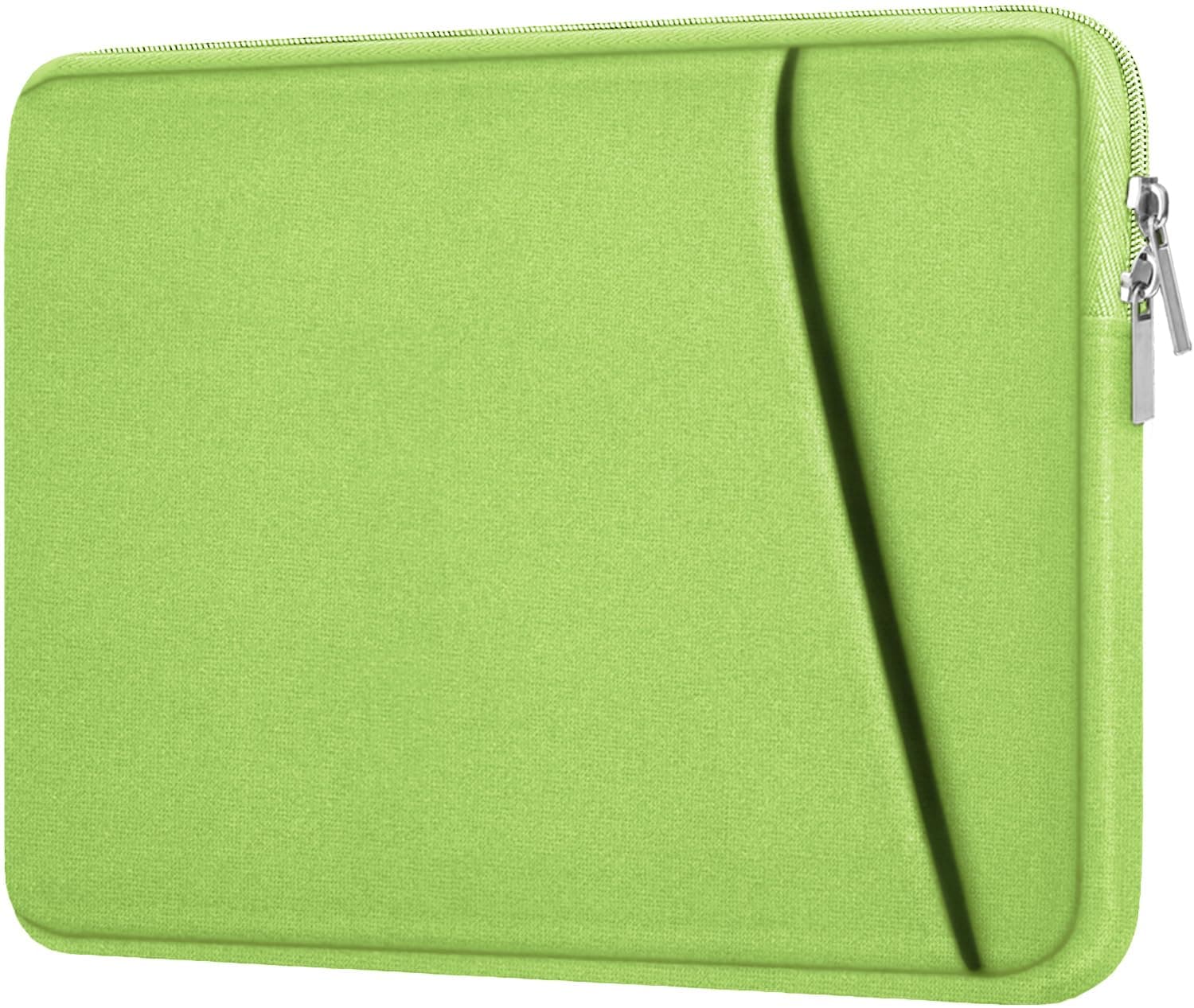 Laptop Sleeve 14 inch, Shockproof Protective Computer Cover, Durable Carrying Bag Laptop Case Compatible with 14" MacBook Air/Pro HP Asus Lenovo Notebook, Light Green