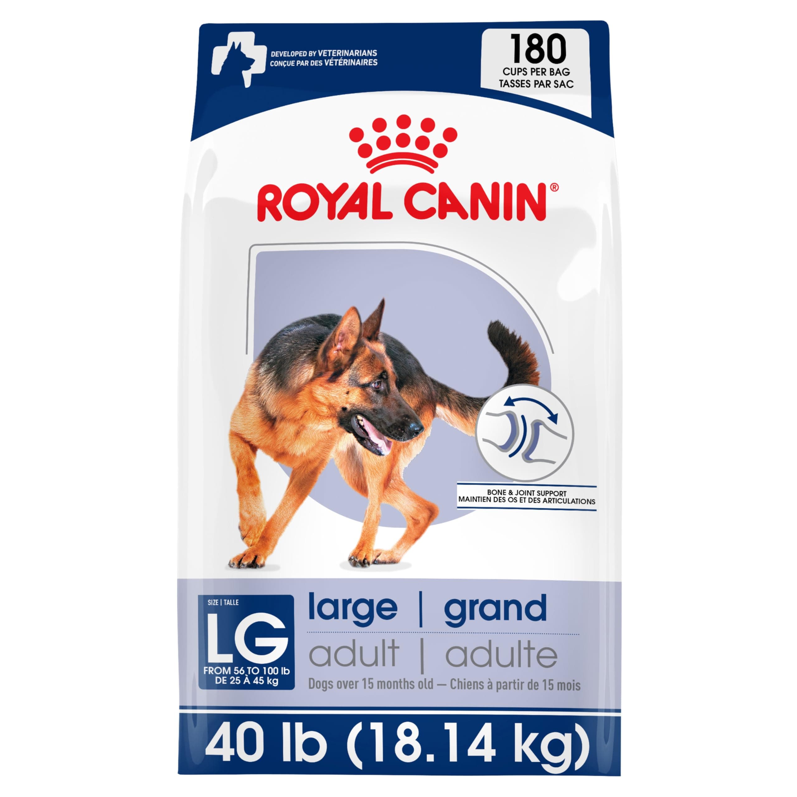 Royal Canin Size Health Nutrition Large Adult Dry Dog Food, 40 lb Bag