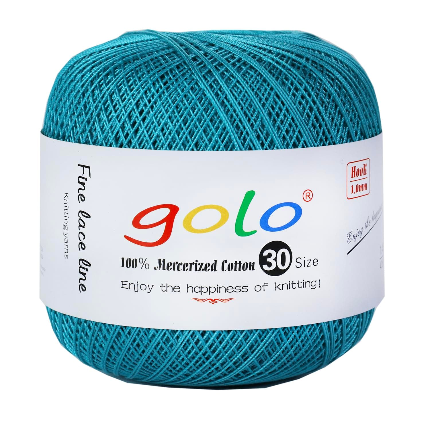golo Crochet Thread Size 30 Yarn for Hand Kniting Yarn for Tatting Turquoise Stone 264