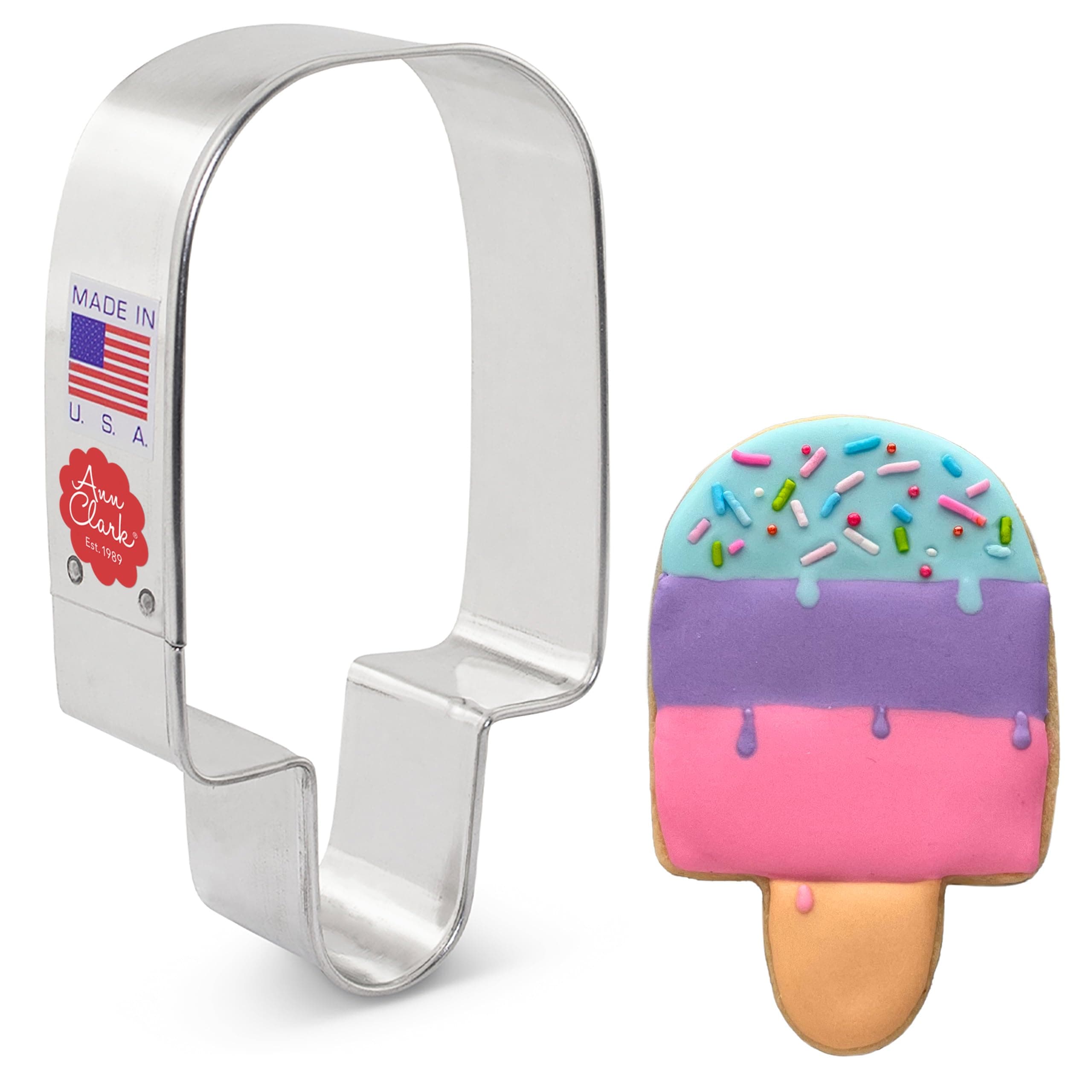 Ann Clark Popsicle Cookie Cutter, 4" Made in USA
