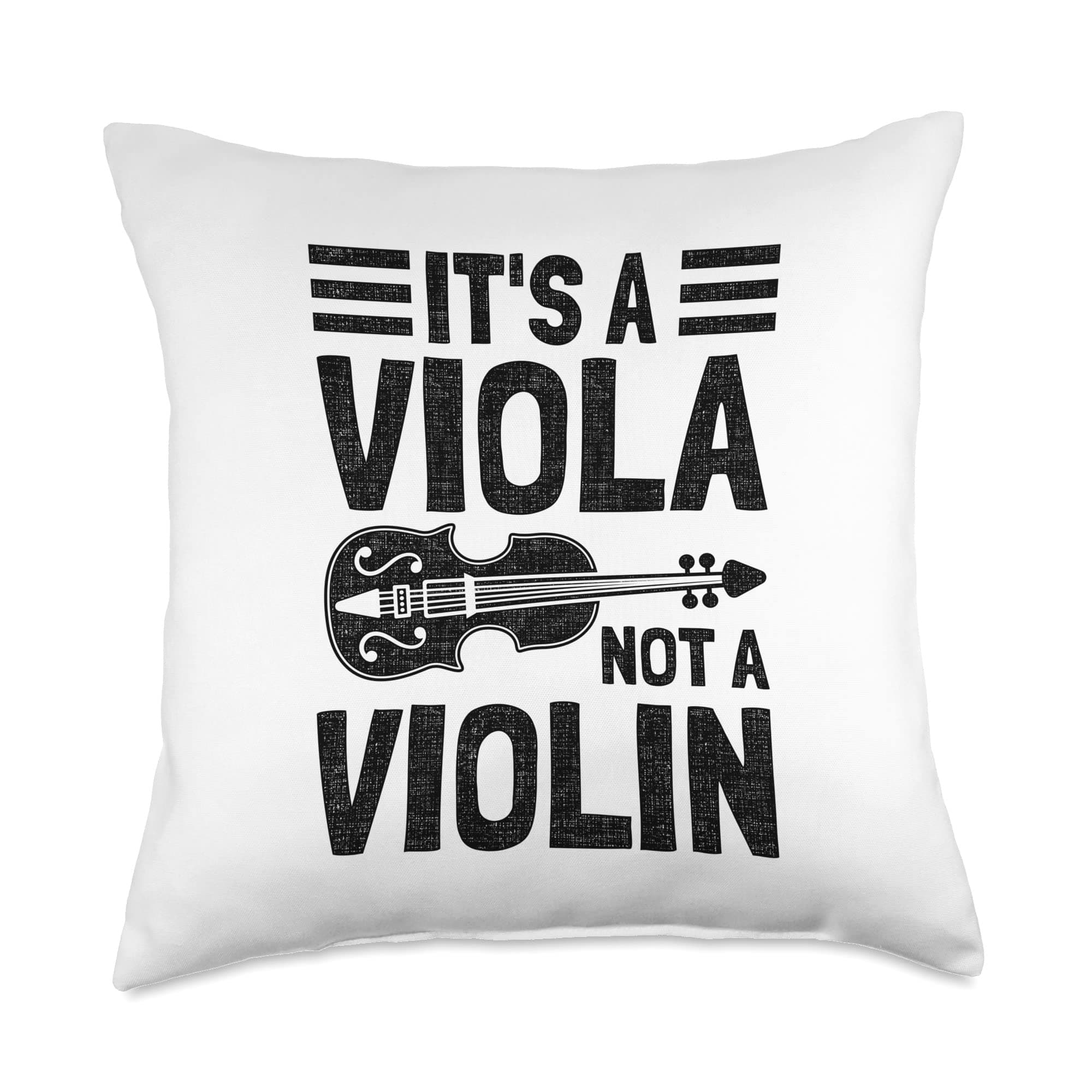 Funny Viola Art For Men Women Violin Lover Violinist Music Throw Pillow