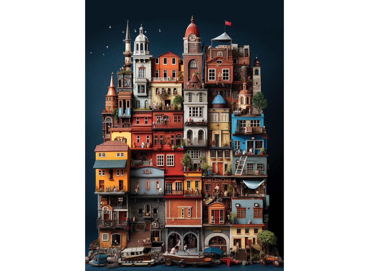 Anatolian Puzzle - Balat, 1000 Piece Puzzle, #1157