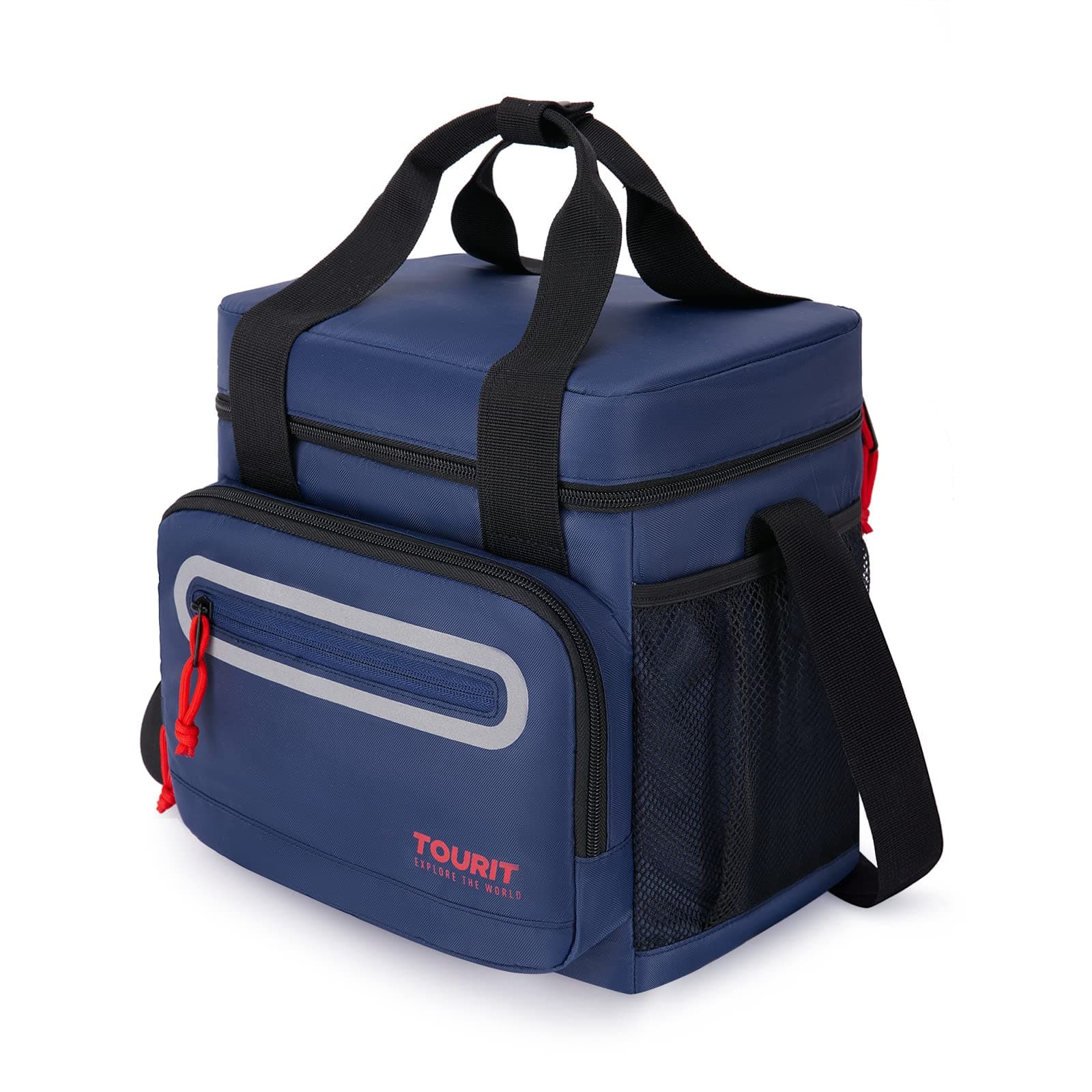TOURIT Large Lunch Bag 14L Insulated Lunch Box Lunch Cooler for Men Women Work, School, Dark Blue