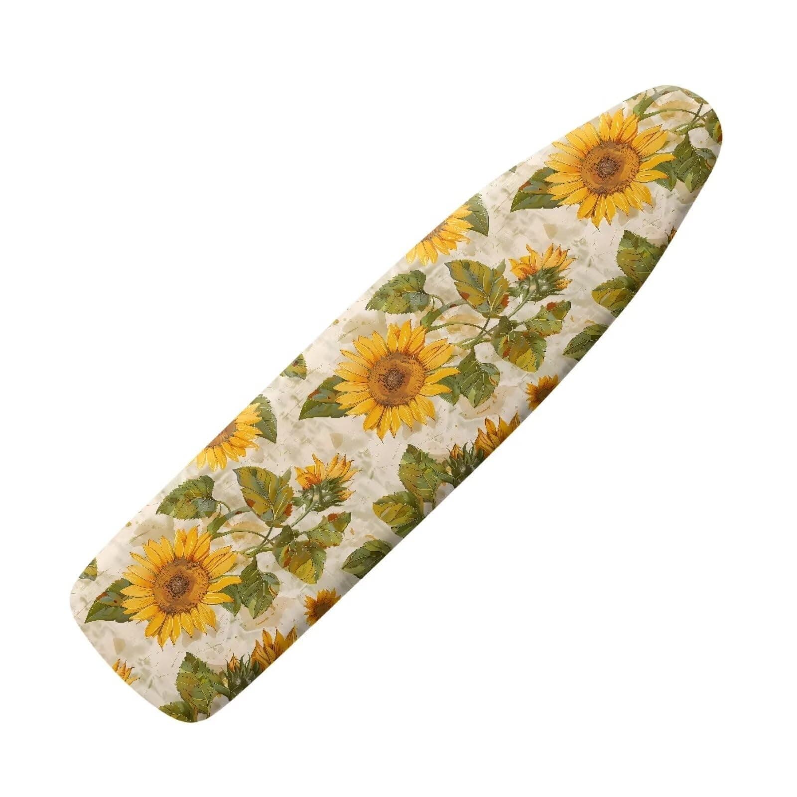 Wanzuoeng Sunflower Print Ironing Board Cover - Heat Reflective Surface, Heat Dirt Resistant Ironing Board Protector, Decorative Covers for Ironing Board, Stick Resistant and Scorch Resistant