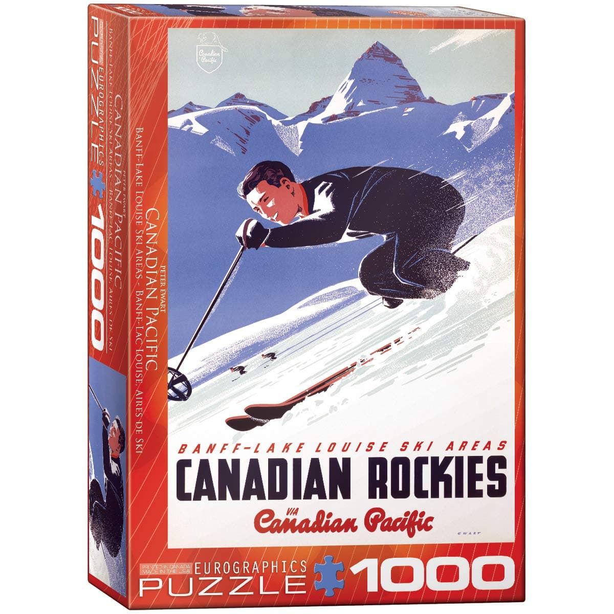 Eurographics CP Rail Lake Louise Ski Area 1000-Piece Puzzle