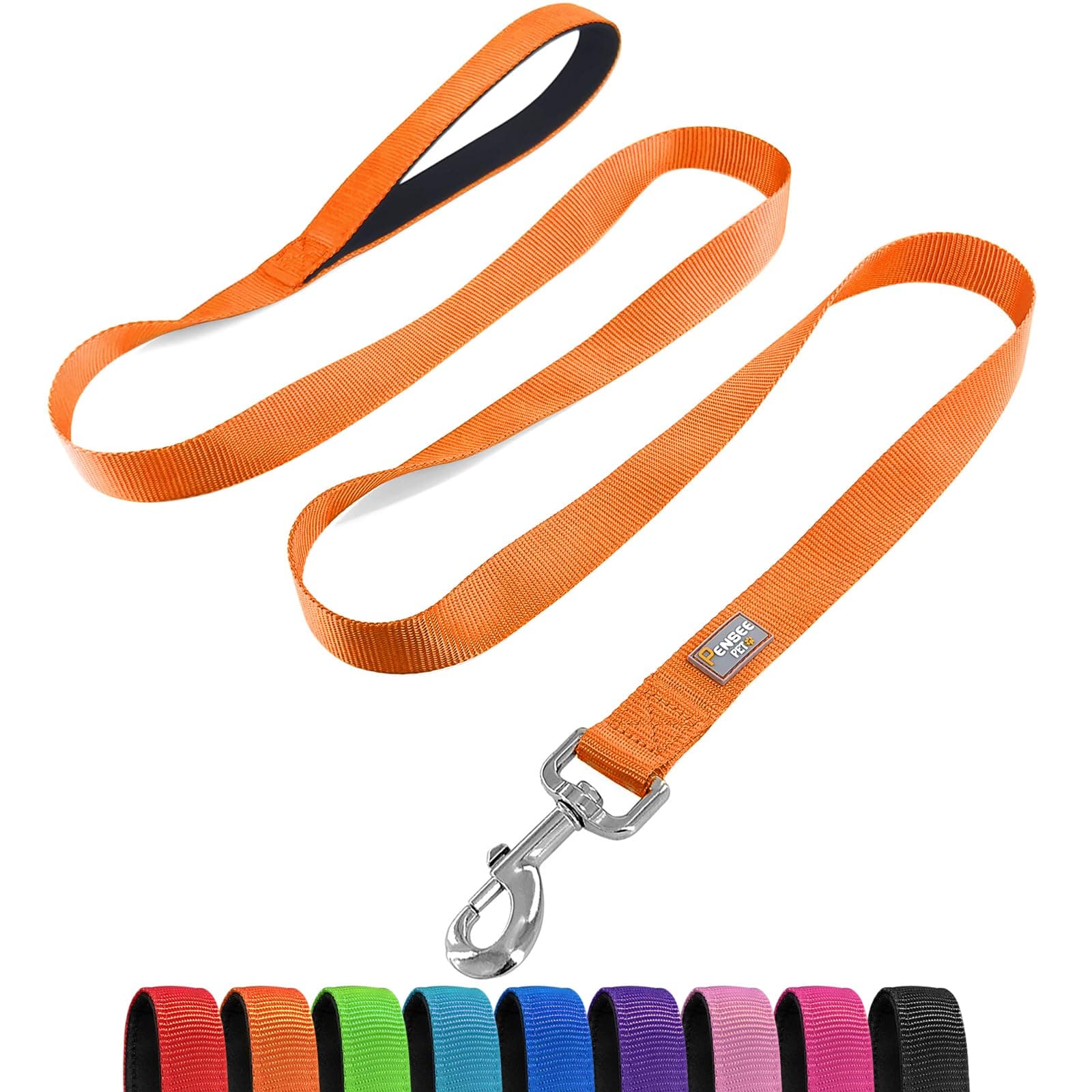 PenSeepet 6 FT Reflective Dog Leash for Small Dogs,Orange