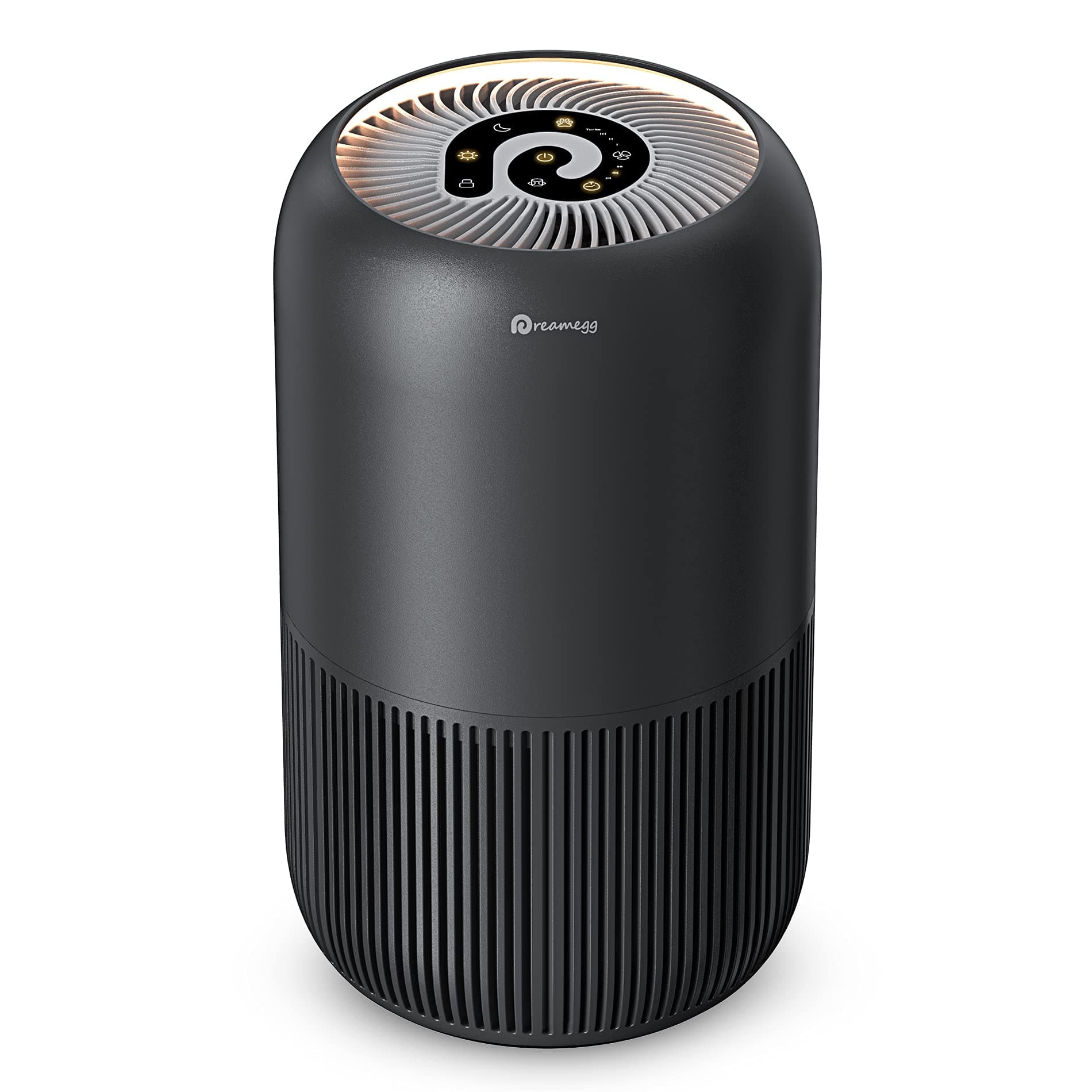 HEPA Air Purifiers for Bedroom- Dreamegg Quiet Air Purifiers for Pets Allergy Dander Odor for Small Room, Room Pet Air Cleaners Removes 99.97% Pollen Smoke Dust Mold, Black (TR-8080黑)
