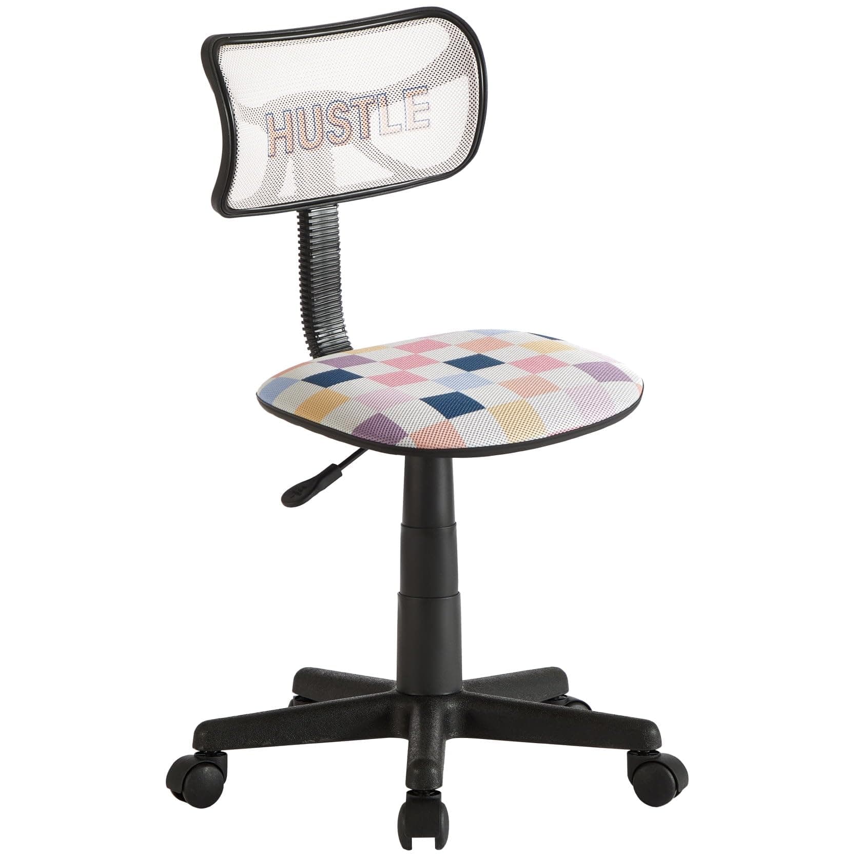 Urban Lifestyle Swivel Desk Chair, Hustle, Stylish and Compact Office Chair with Mesh Back, Swivel Function, Adjustable Height, and Cushioned Seat