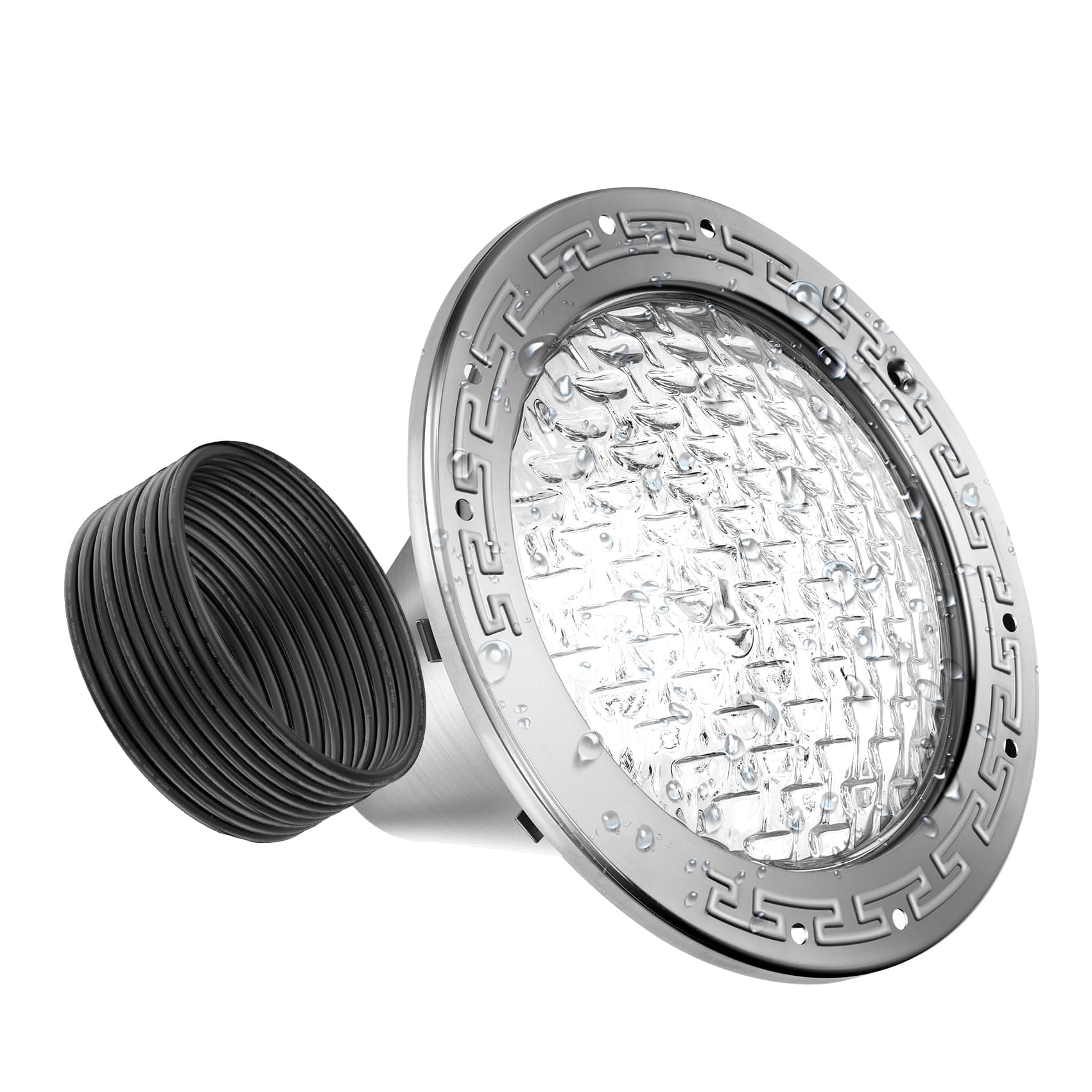 Pomeade 10 Inch LED Pool Lights for Inground Pool, AC120V Cool White 6000K Pool Lights Compatible with pentair and Hayward 10" Wet Niches,IP68 Waterproof,35W,50 FT Cord