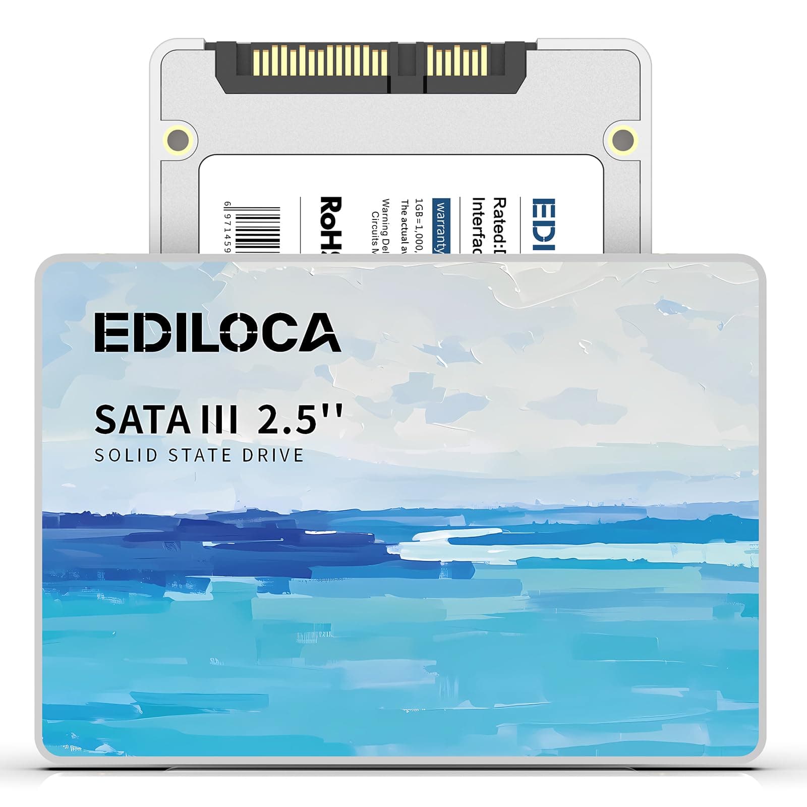 Ediloca ES580E 120GB SSD SATA III 6Gb/s 2.5" Internal Solid State Drive, Read Speed up to 400MB/sec, Compatible with PC/Laptop/Desktop/NAS.Compatible with Windows/Mac/Linux
