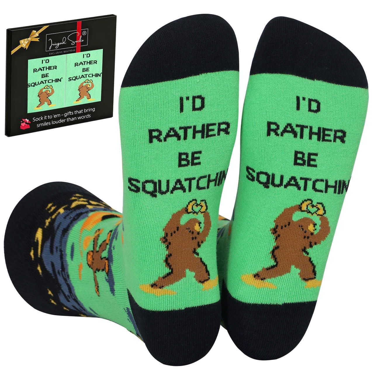 IRISGOD I'd Rather Be Funny Dress Socks for Men and Women Humor Joke Gifts