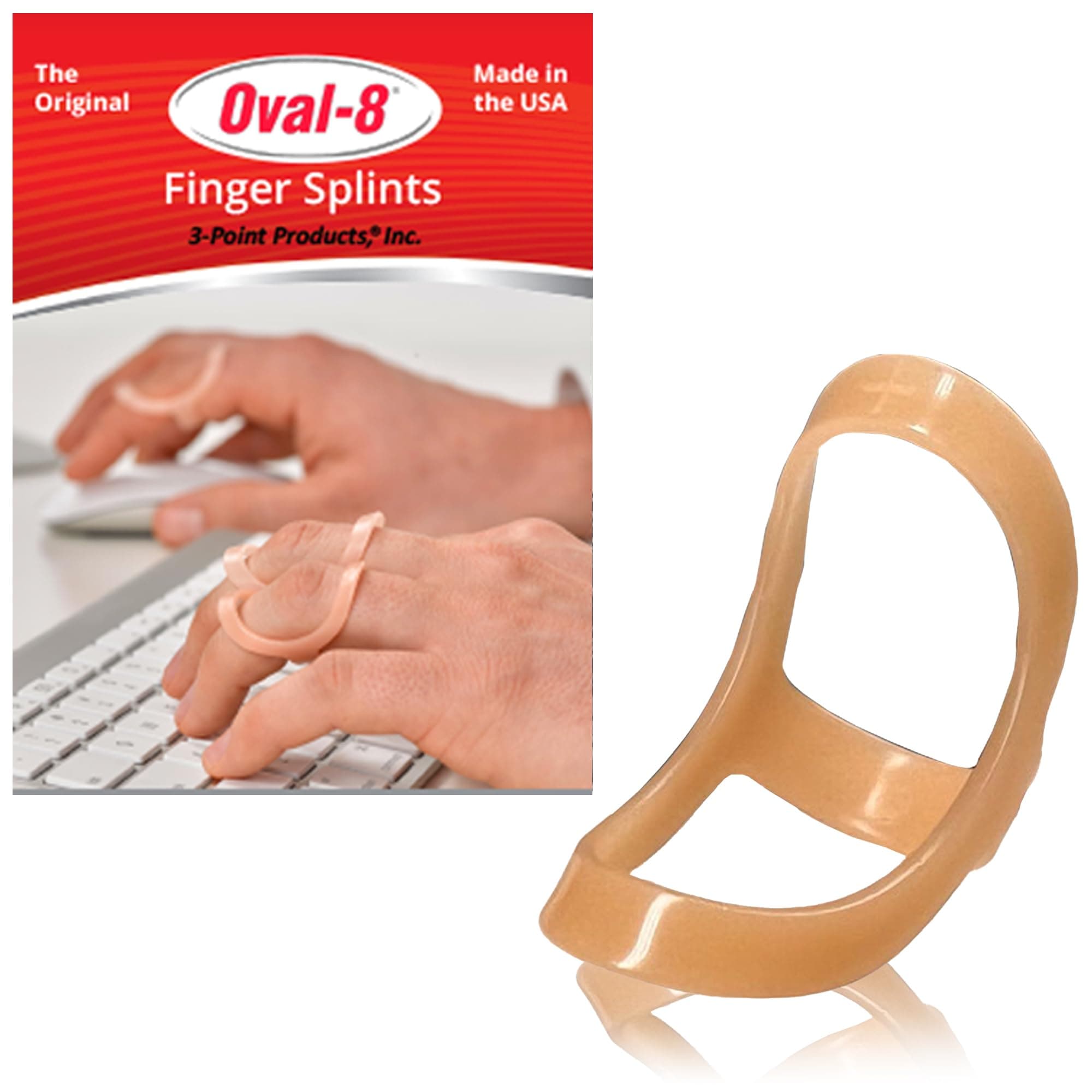 3 Point Products Oval-8 Individual Finger Splint, Size 15