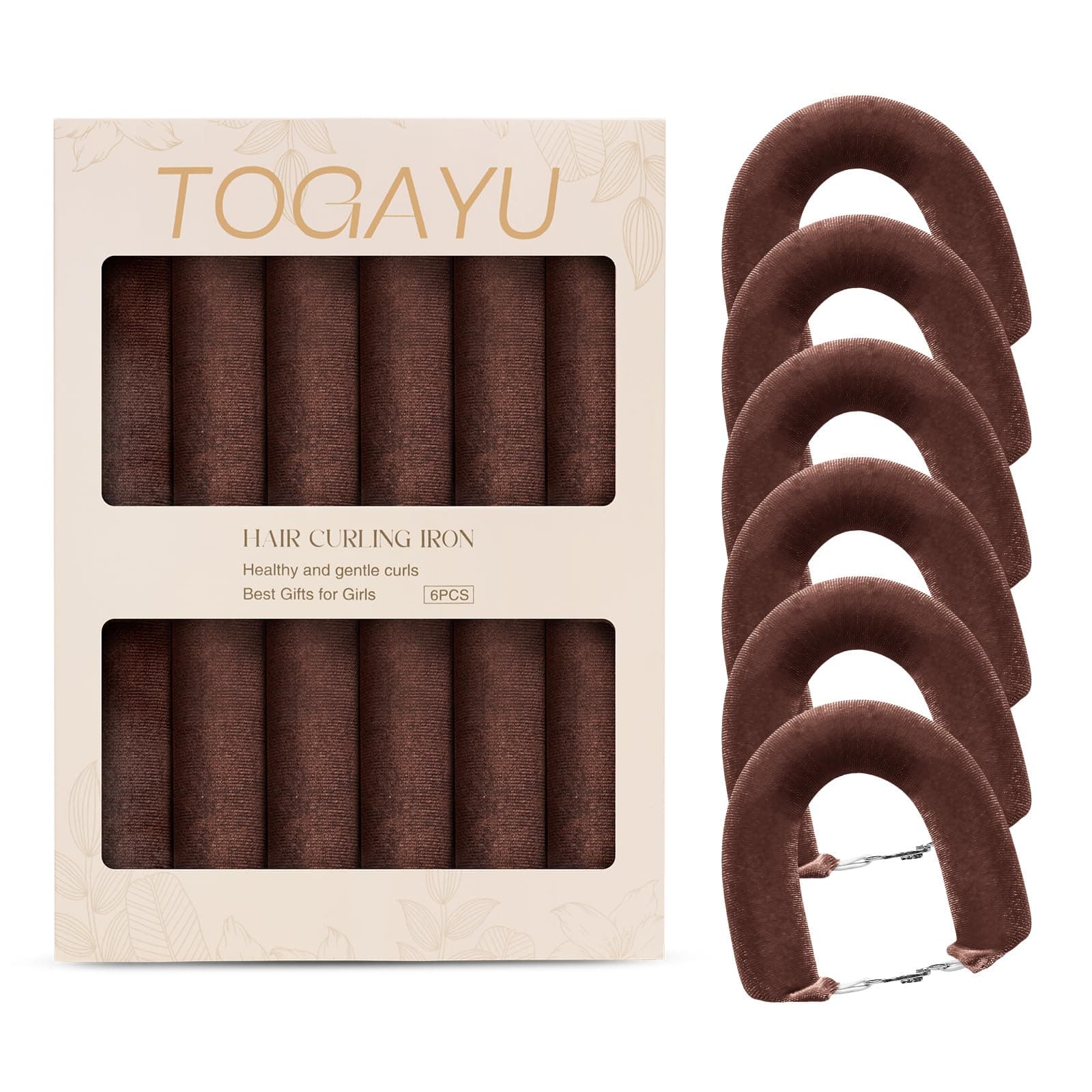 Togayu Heatless Curls Overnight Hair Care Set - Jumbo Velvet Hair Curlers