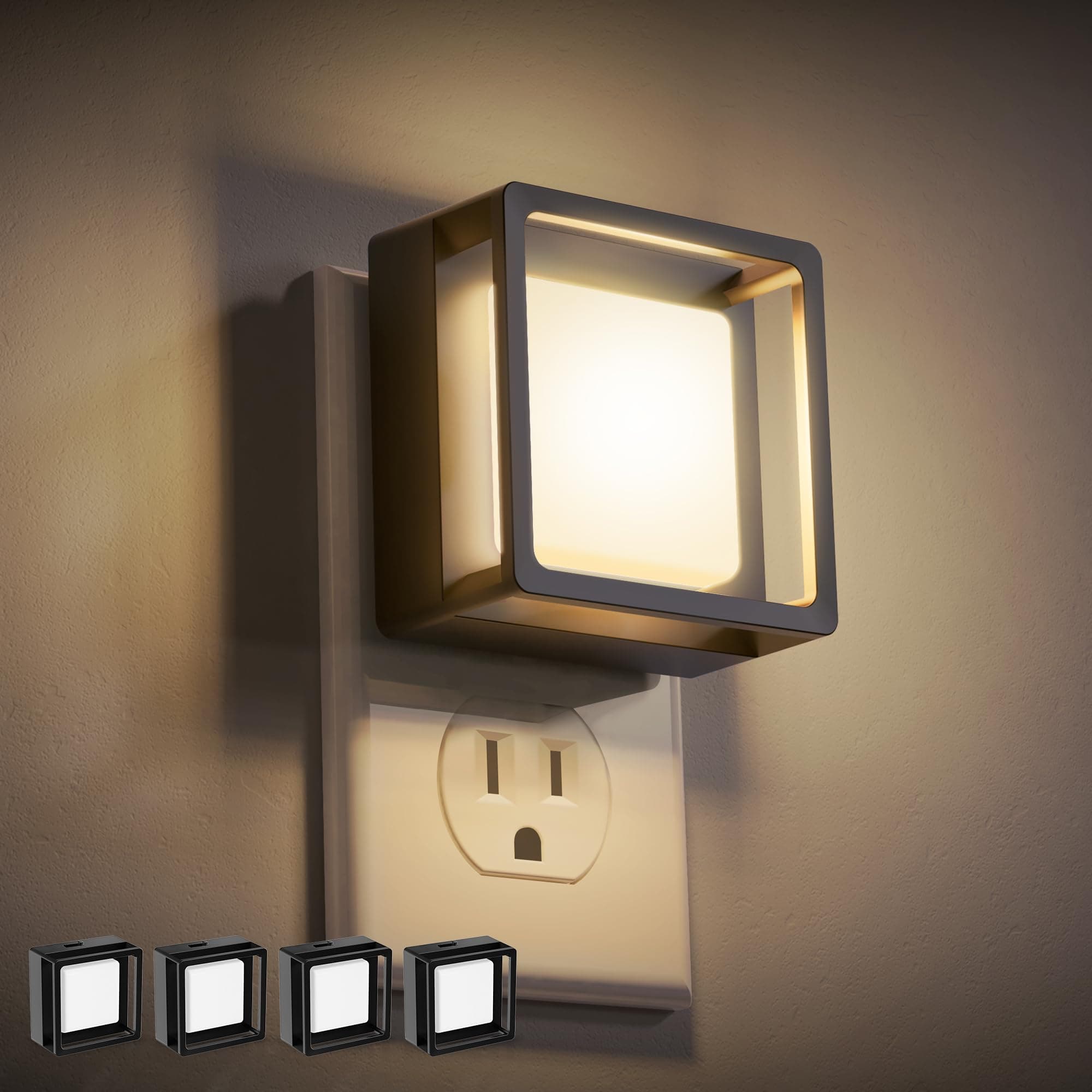 LED Night Light, DORESshop Night Lights Plug Into Wall 4 Pack