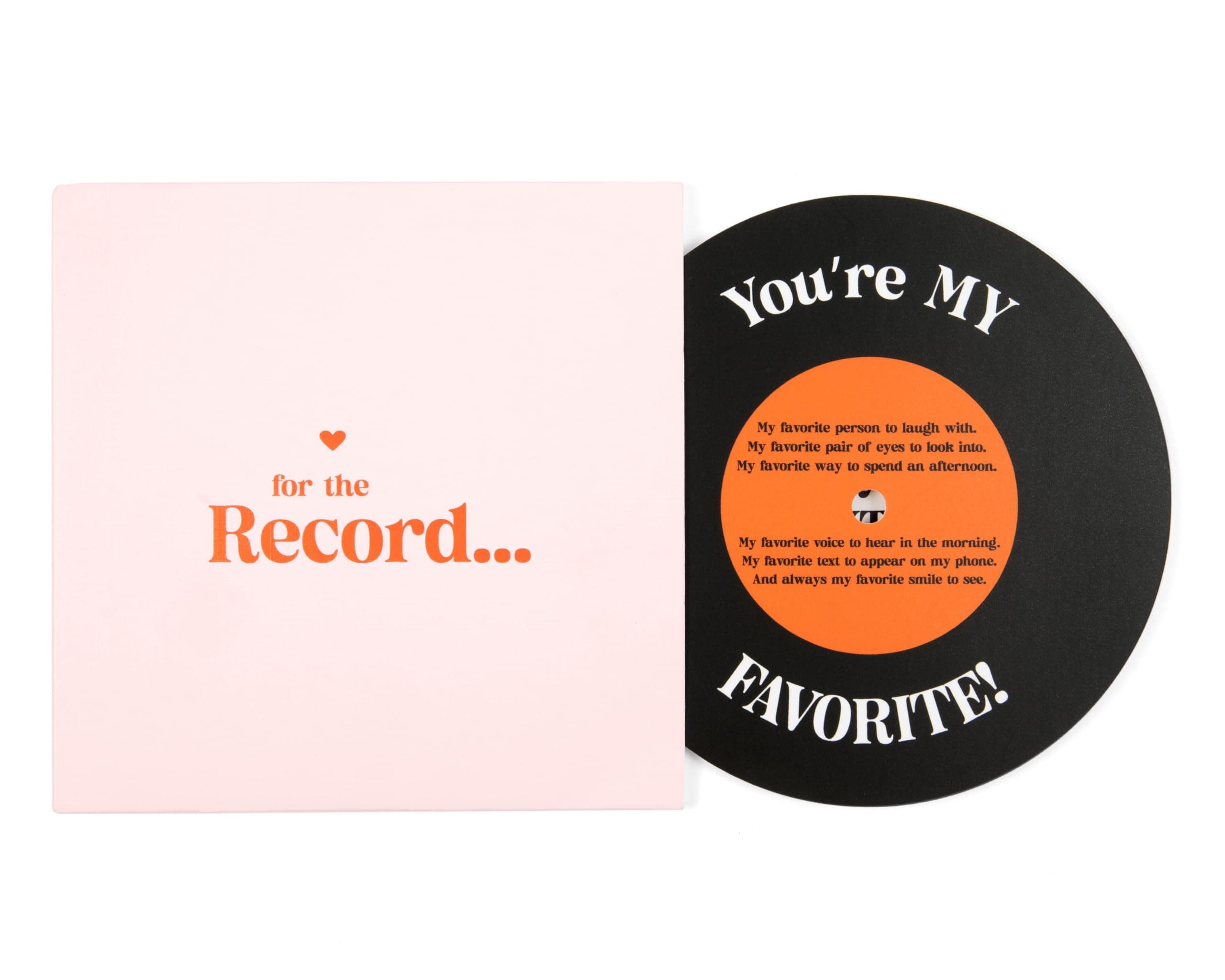 Bee! Vinyl Record Love Card for Anniversary, Birthday, Valentine's Day