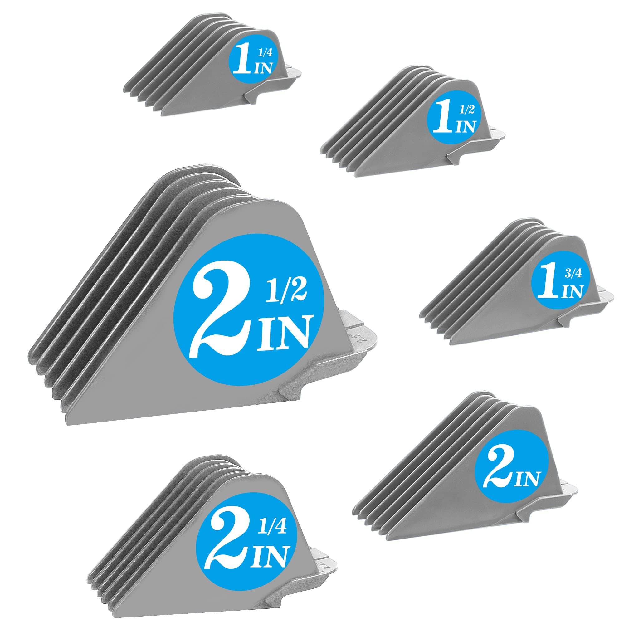 Clipper Guards Compatible with Wahl 10 12 14 16 18 20 Hair Clipper 6pcs