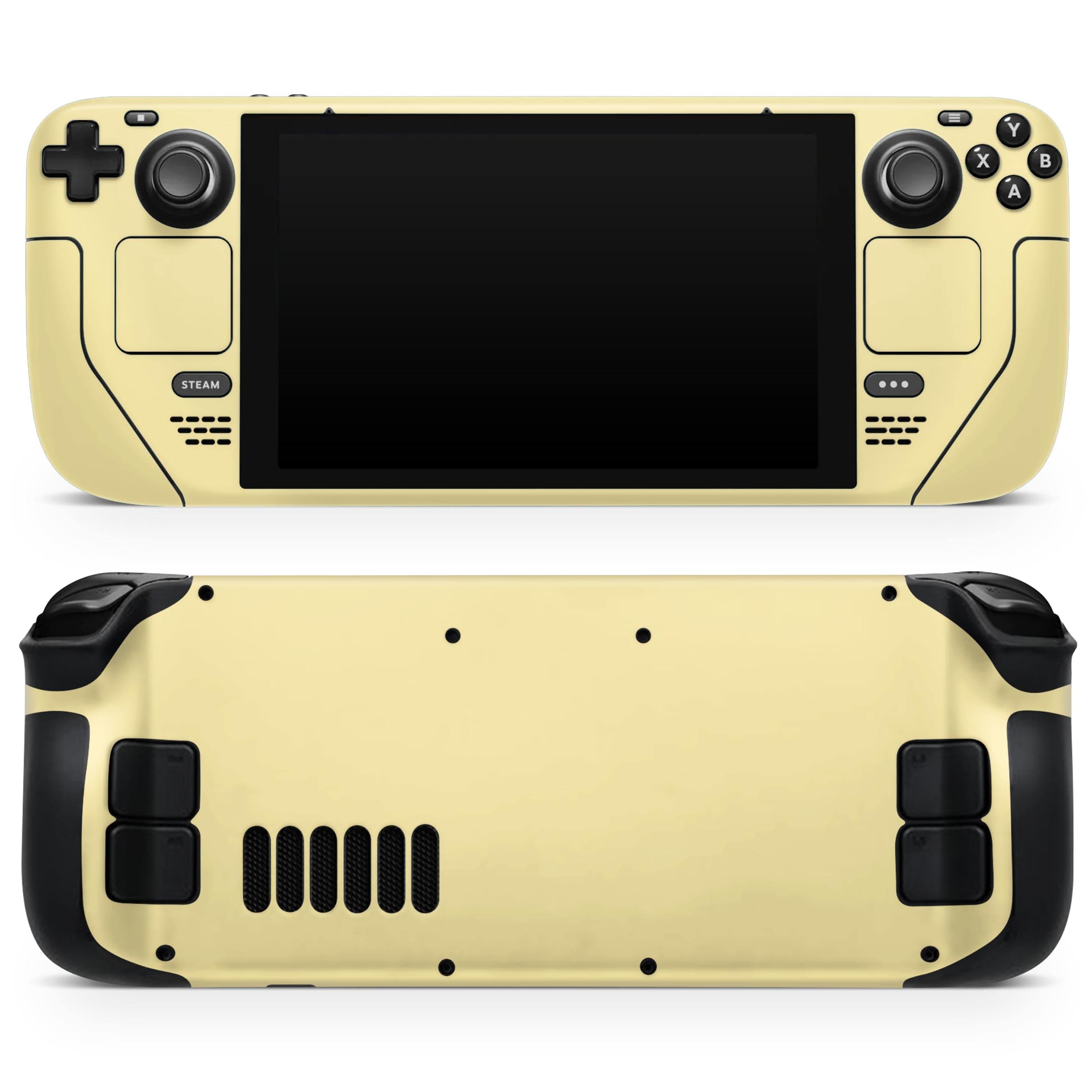 Design Skinz - Compatible with Steam Deck - Skin Decal Protective Scratch-Resistant Removable Vinyl Wrap Cover - Light Yellow Pastel Color