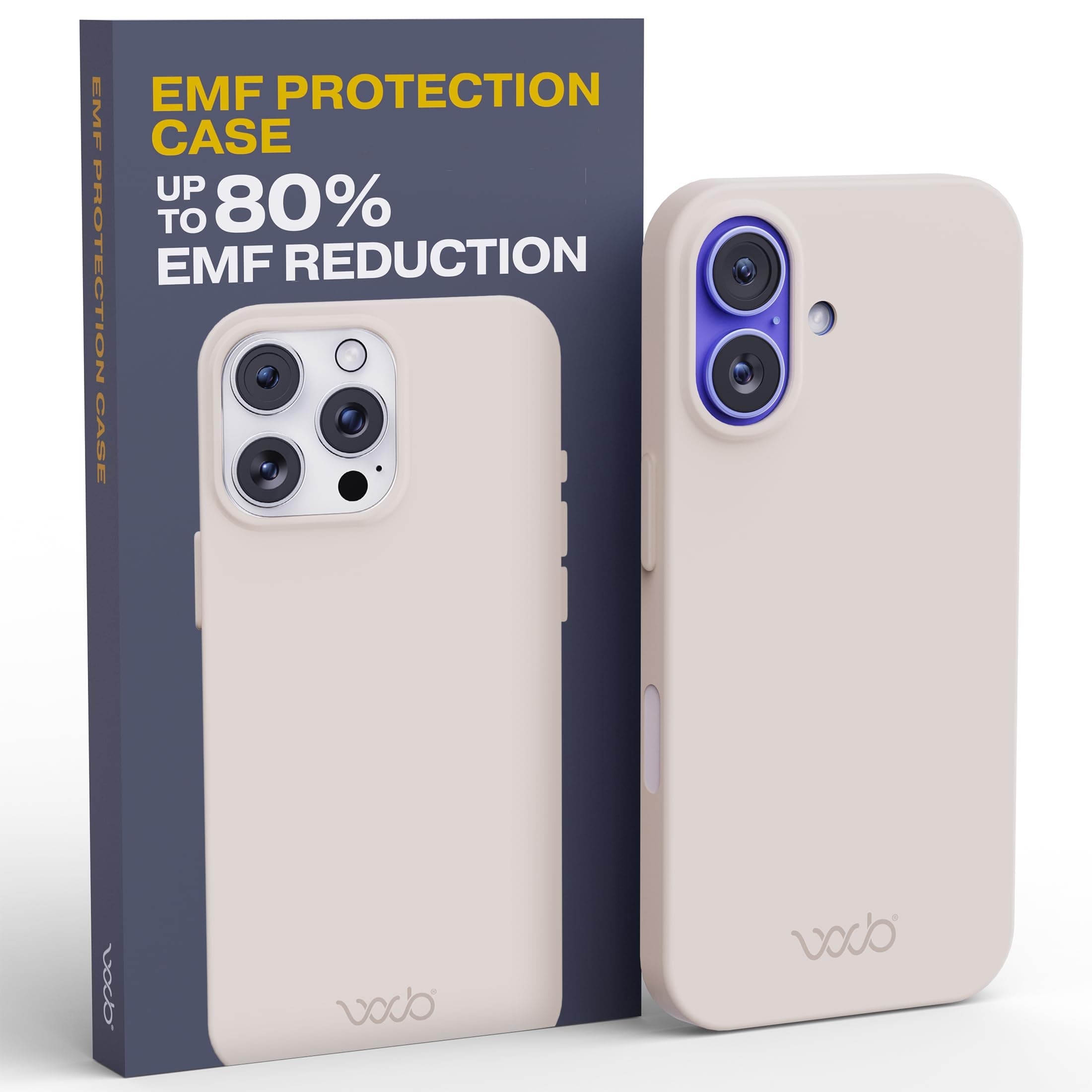 WAVEBLOCK EMF Protection Case for iPhone 16, Stone