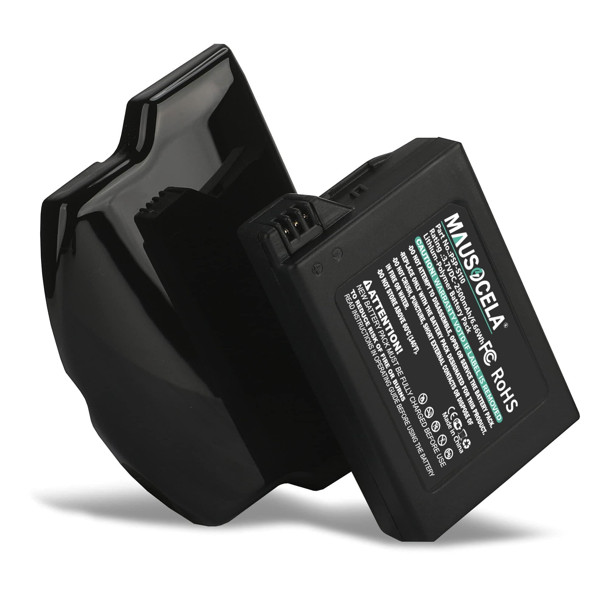 2500mAh PSP-S110 Battery Replacement, Compatible with Sony PSP (2000/3000/3001/3004/3008) Handheld Console Gaming Controller Battery with Cover