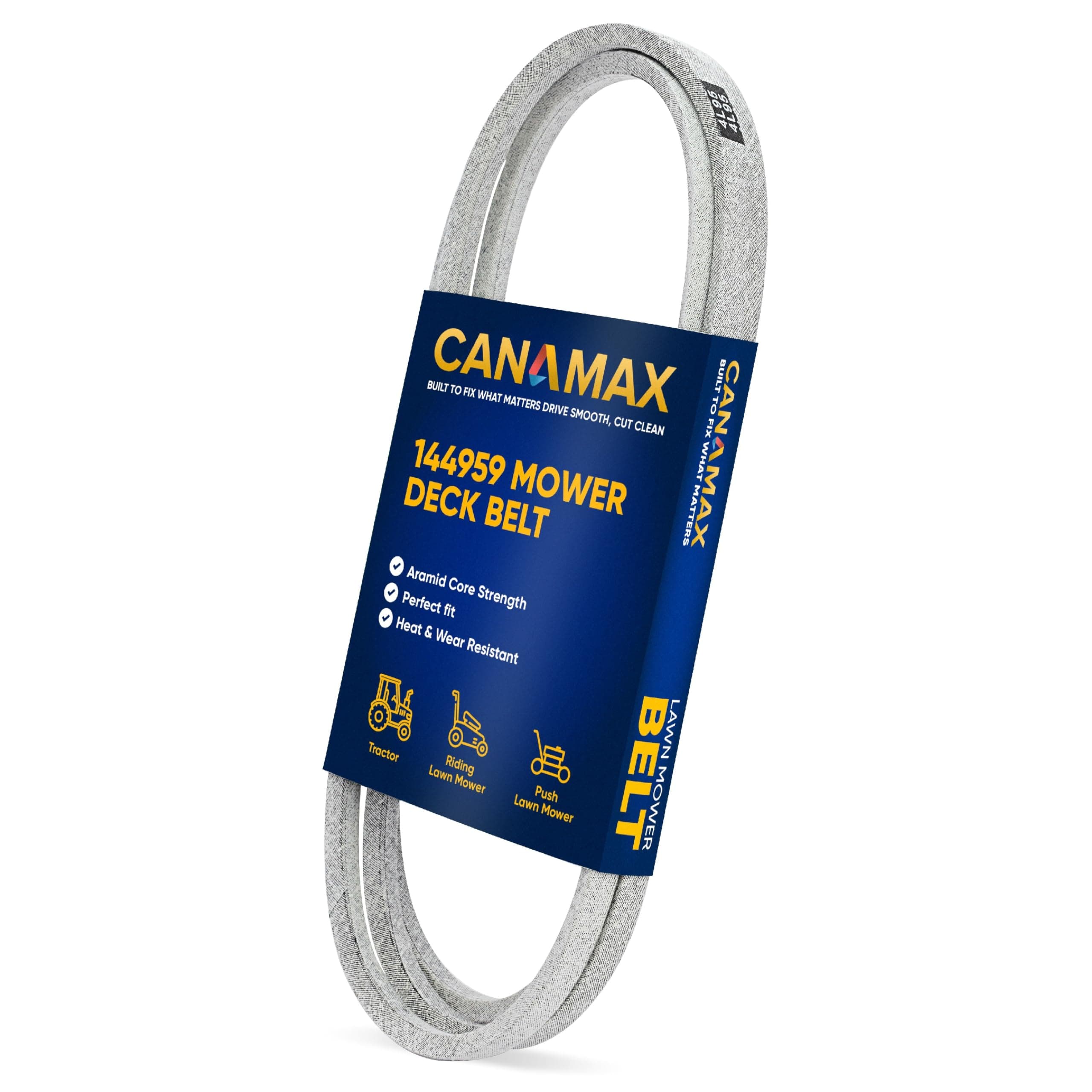 【Upgraded 2026】 144959 Mower Deck Belt - Aramid Cord 1/2" x 95" - for 42" Deck Craftsman LT3000 DLT3000 DYT4000 LT1000 LT2000 Poulan Husqvarna AYP Ariens - Replaces 532144959 130801 532130801 24690