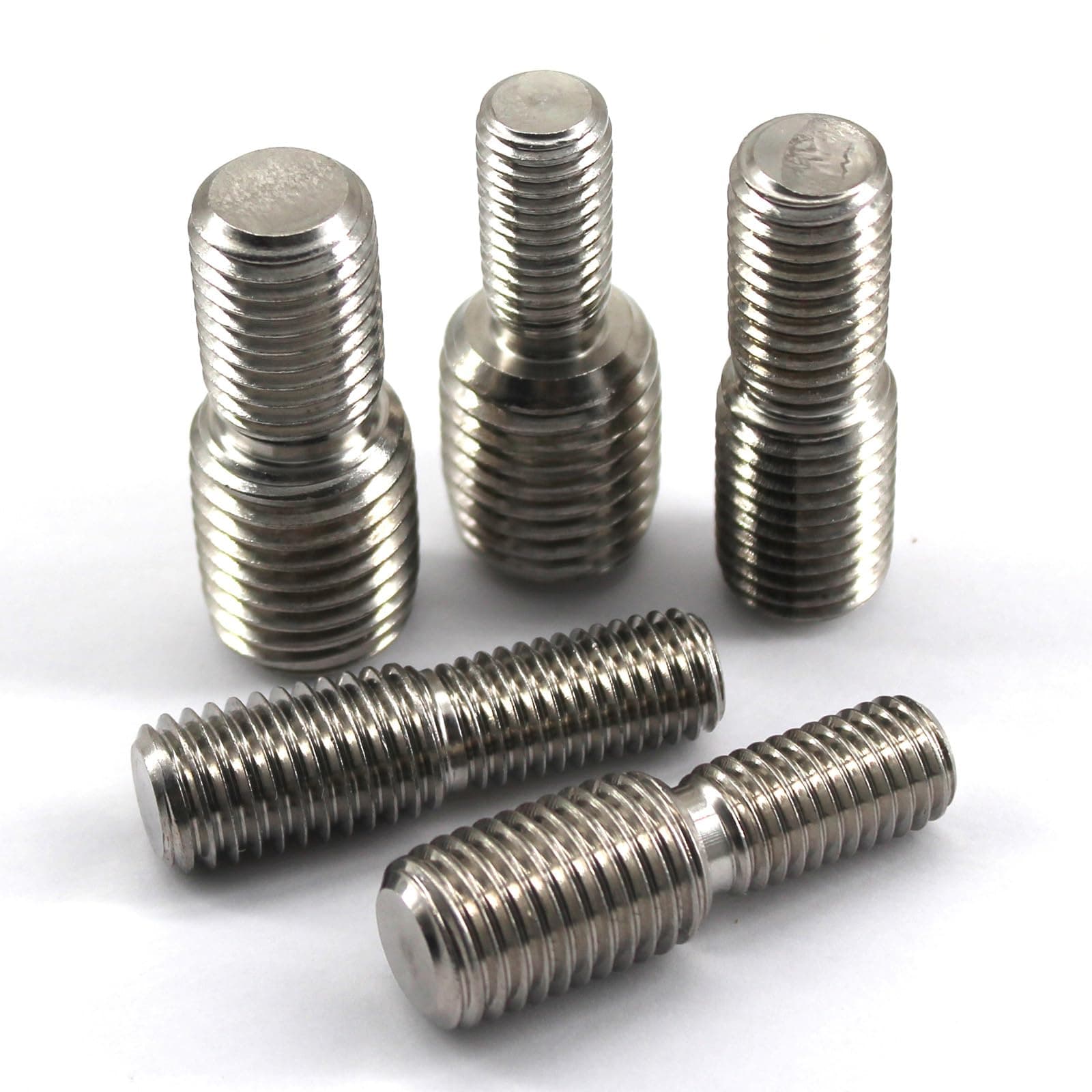 (20 Pieces) M8x15 to M12x15 Double End Threaded Stud Screw Bolt Stainless Steel 304 Converter Reducing Bolt Adapter Conversion Screw