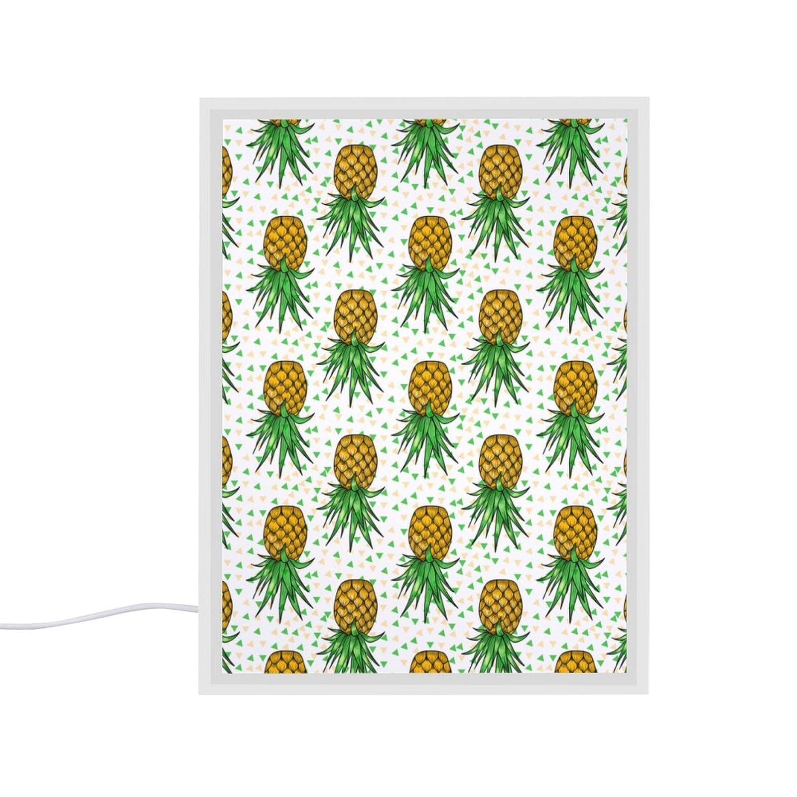EOQIFJM Upside Down Pineapples Mirror Night Light Suitable for Bedroom Decoration