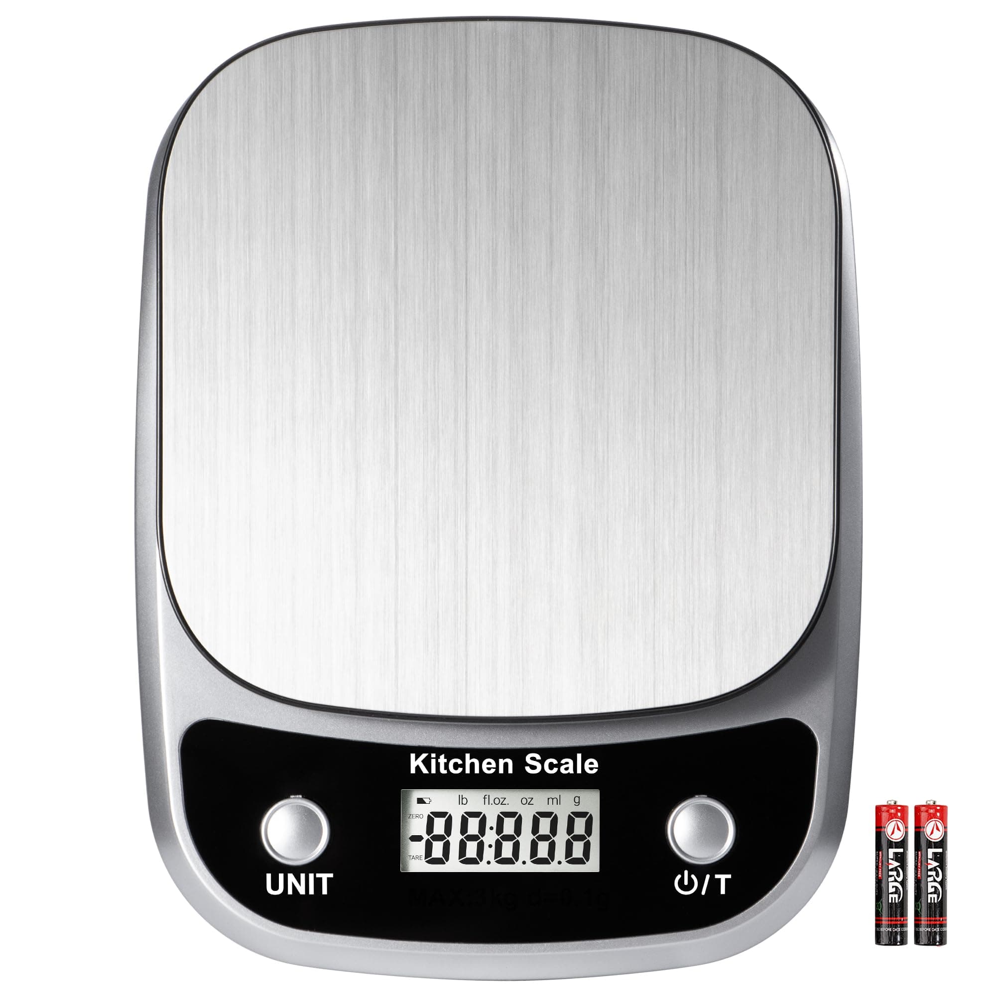 GRAM PRES Food Kitchen Scale Digital Weight Grams and Oz 10kg/1g