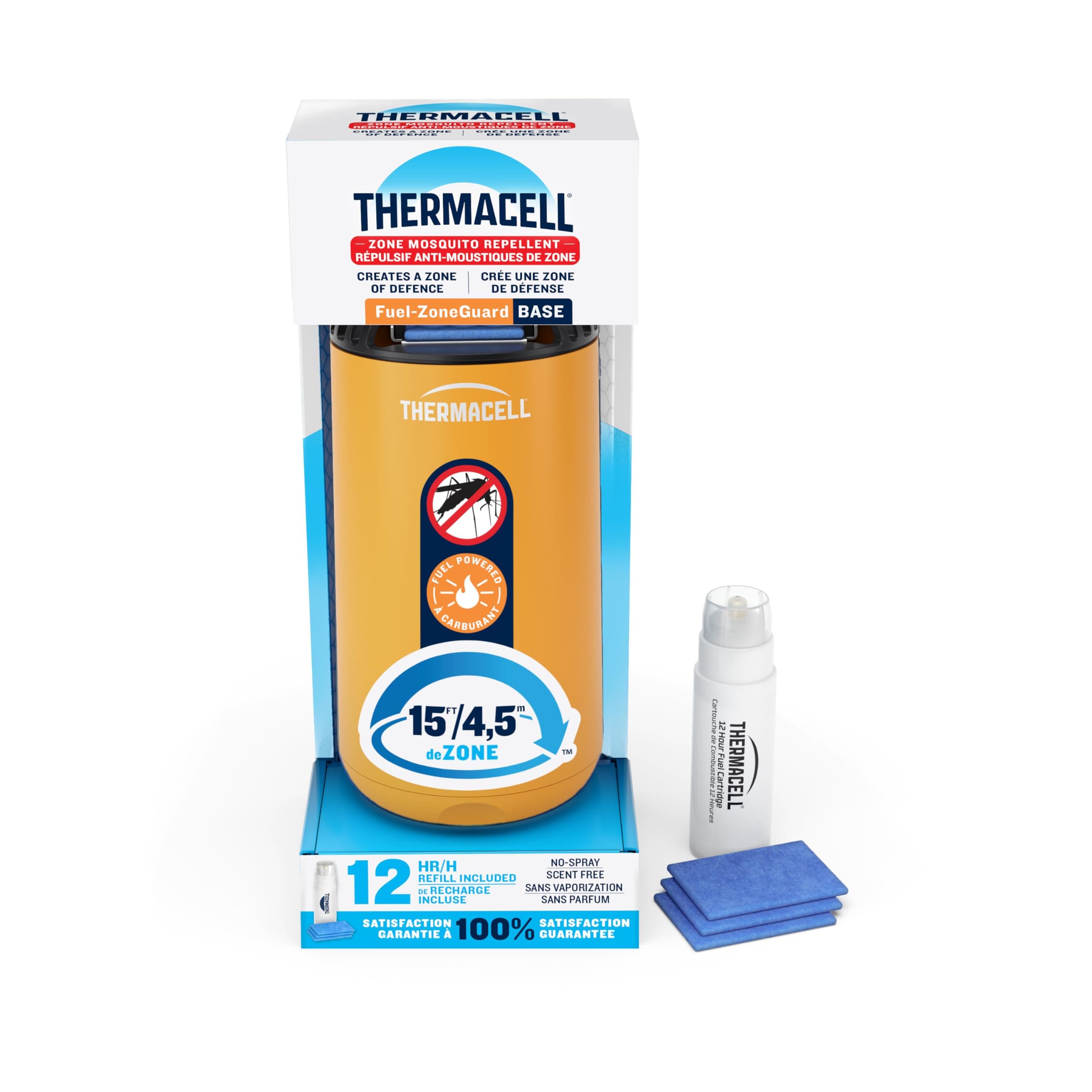 Thermacell Fuel-ZoneGuard Base Patio Shield Mosquito Repeller, Citrus
