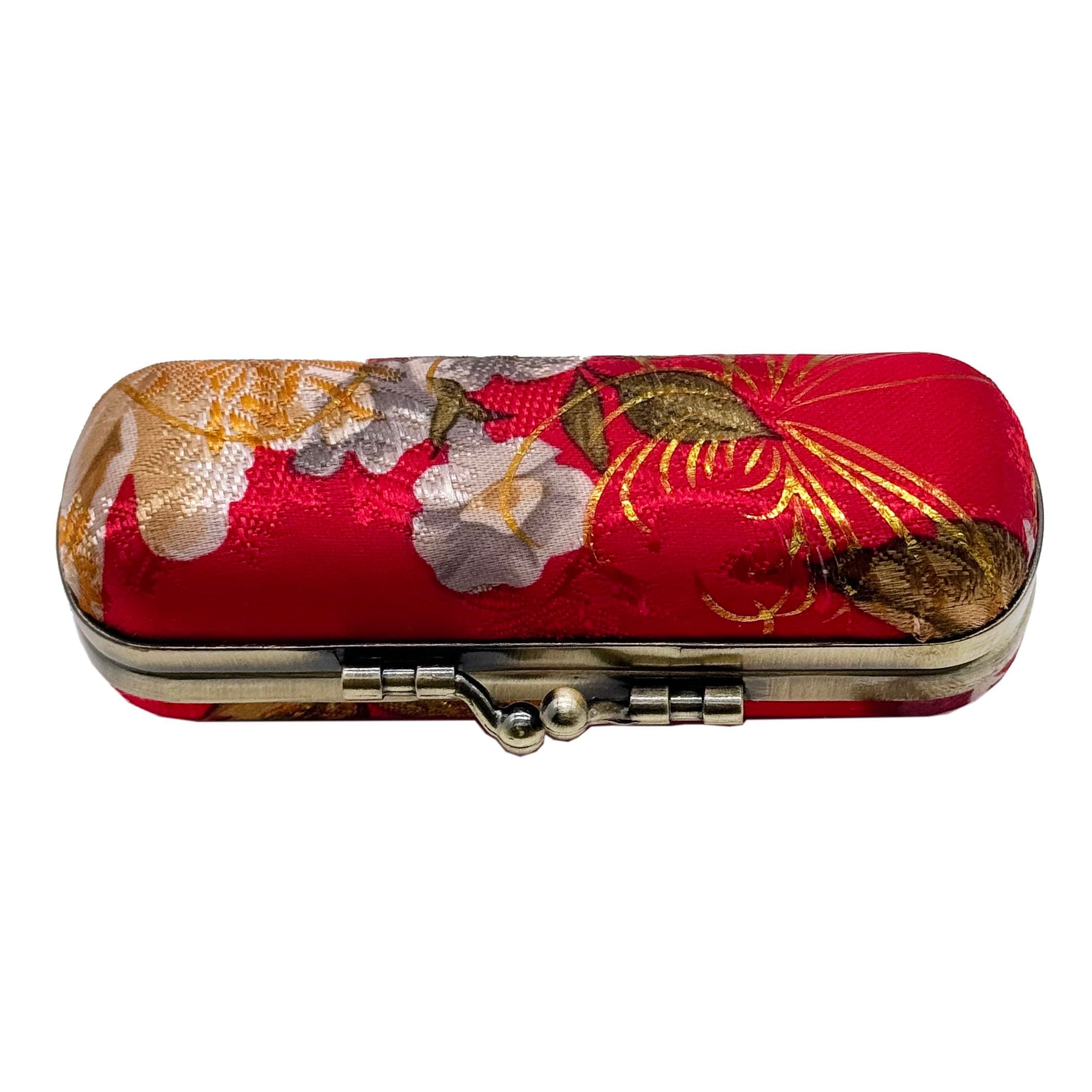 MIAO JIN Lipstick Case with Mirror Lipstick Holder Kiss Lock of Iron